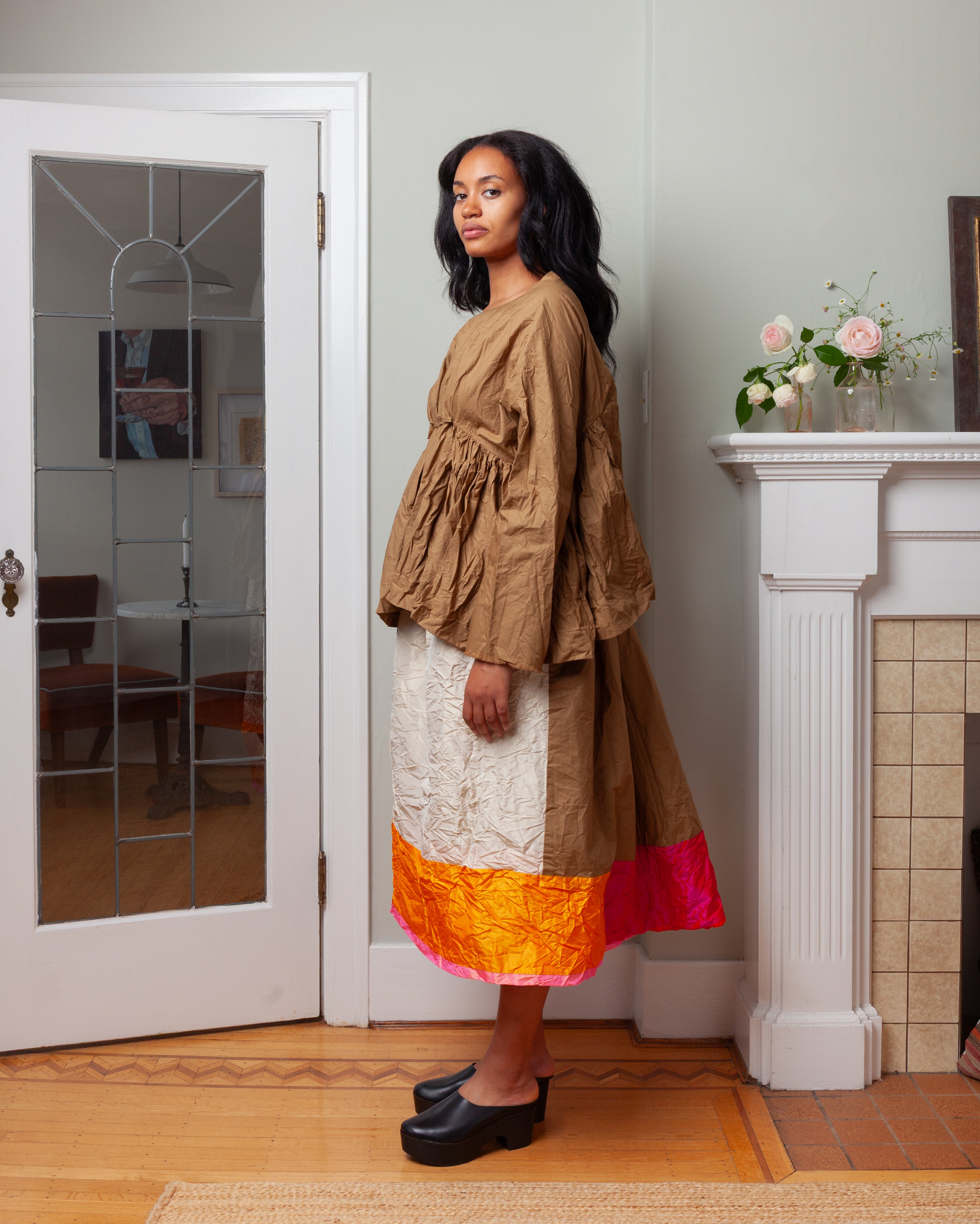 Daniela Gregis-Gonna Skirt Nastro Double Ptc 26 Lavata - Colour Mix-Skirts-Boboli-Vancouver-Canada