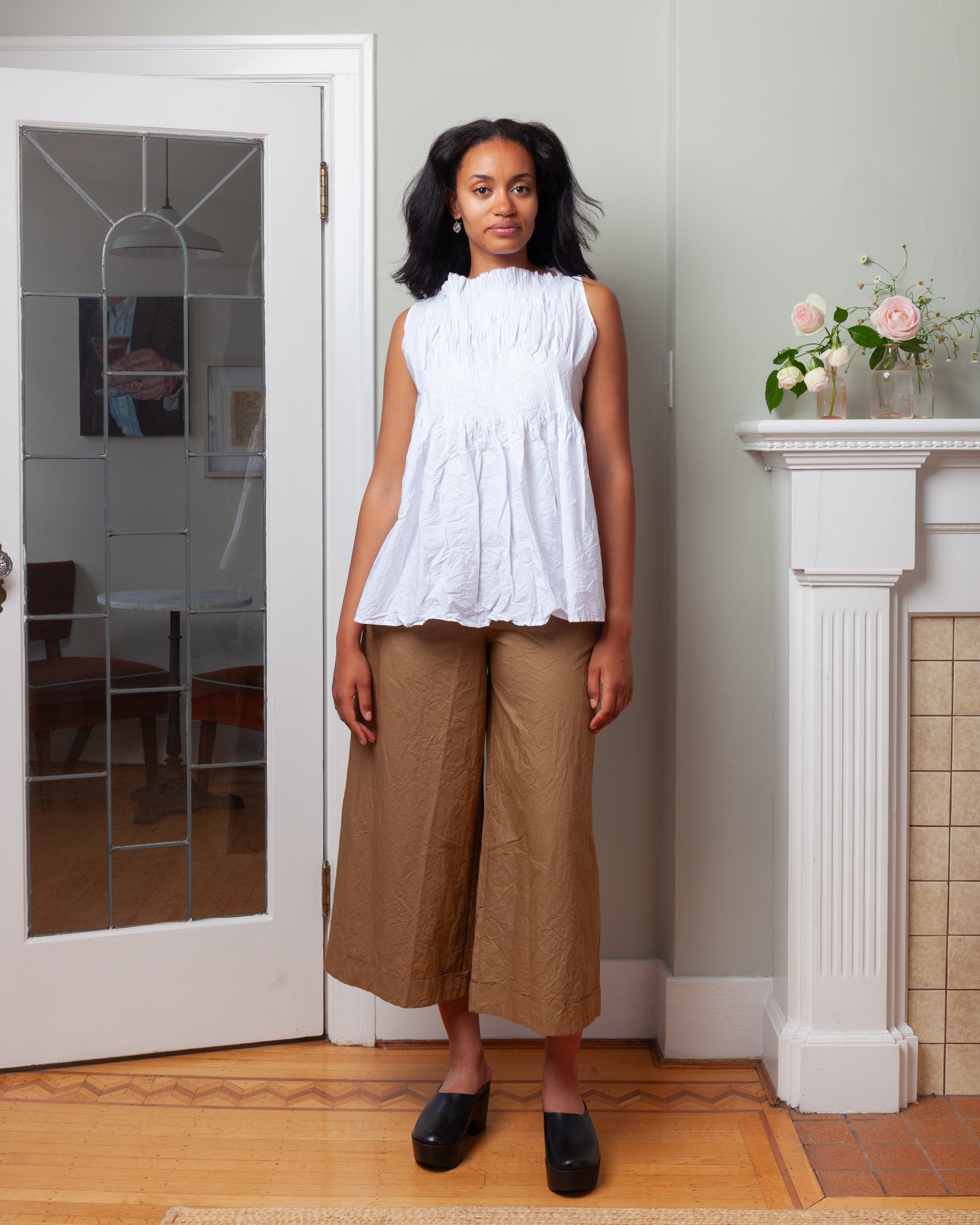 Daniela Gregis-Camicia Shirt Plit Sn Manica Lavata - Optical White-Shirts-Boboli-Vancouver-Canada