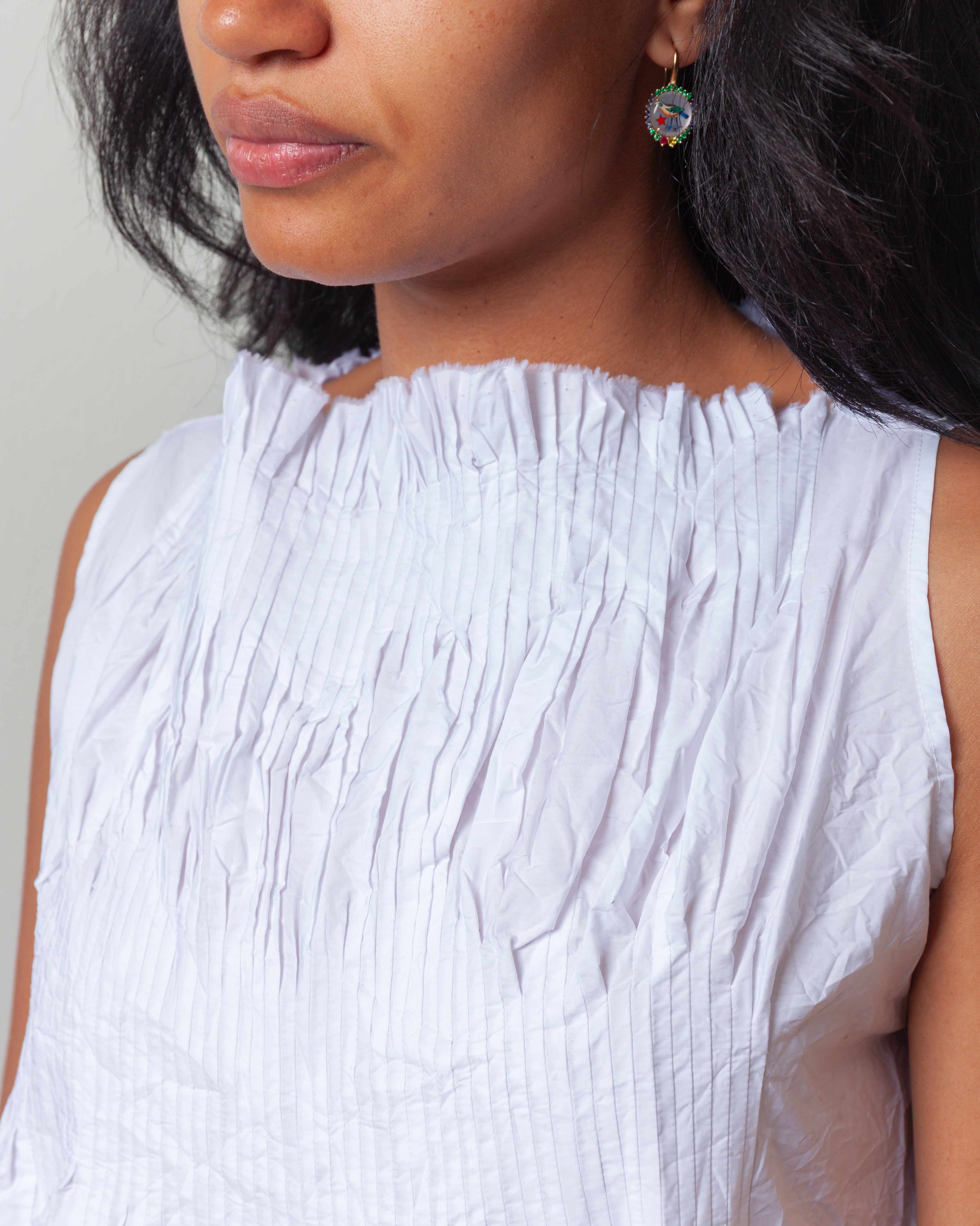 Daniela Gregis-Camicia Shirt Plit Sn Manica Lavata - Optical White-Shirts-Boboli-Vancouver-Canada