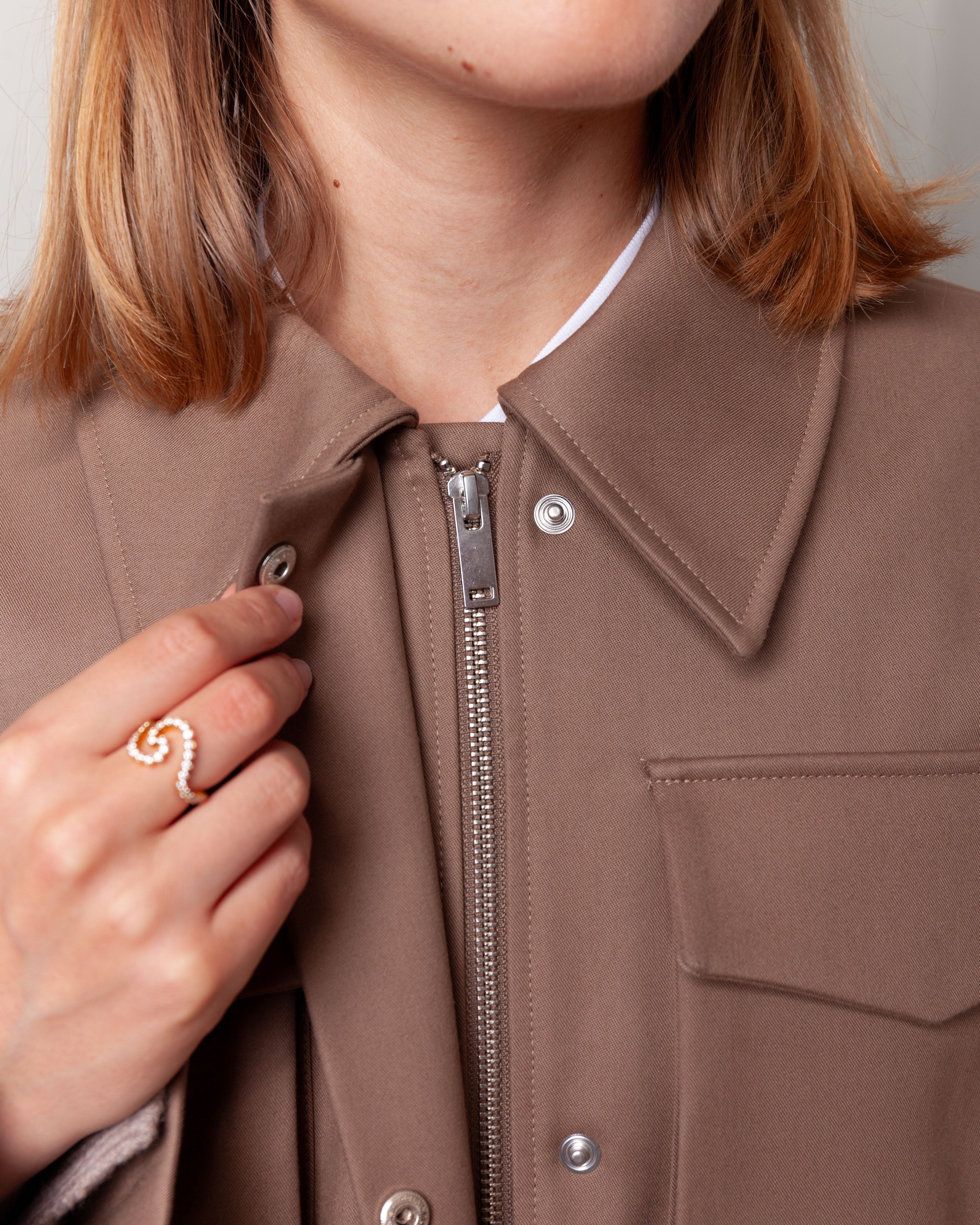 Rohe-Field Jacket w/Waist Adjuster - Clay-Jackets-Boboli-Vancouver-Canada