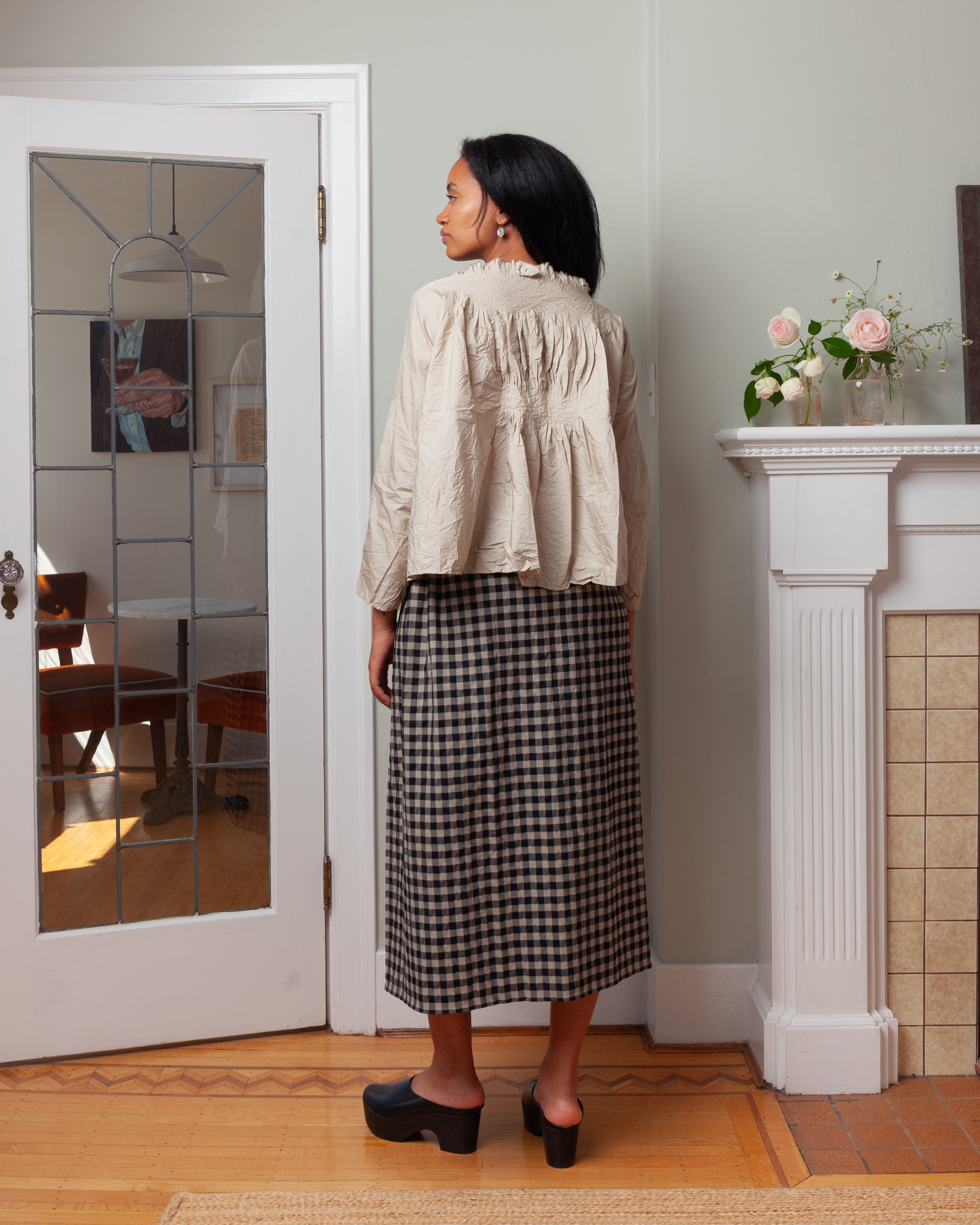 Daniela Gregis-Giacca Jacket Plit Lavata - Natural Paper-Jackets-Boboli-Vancouver-Canada