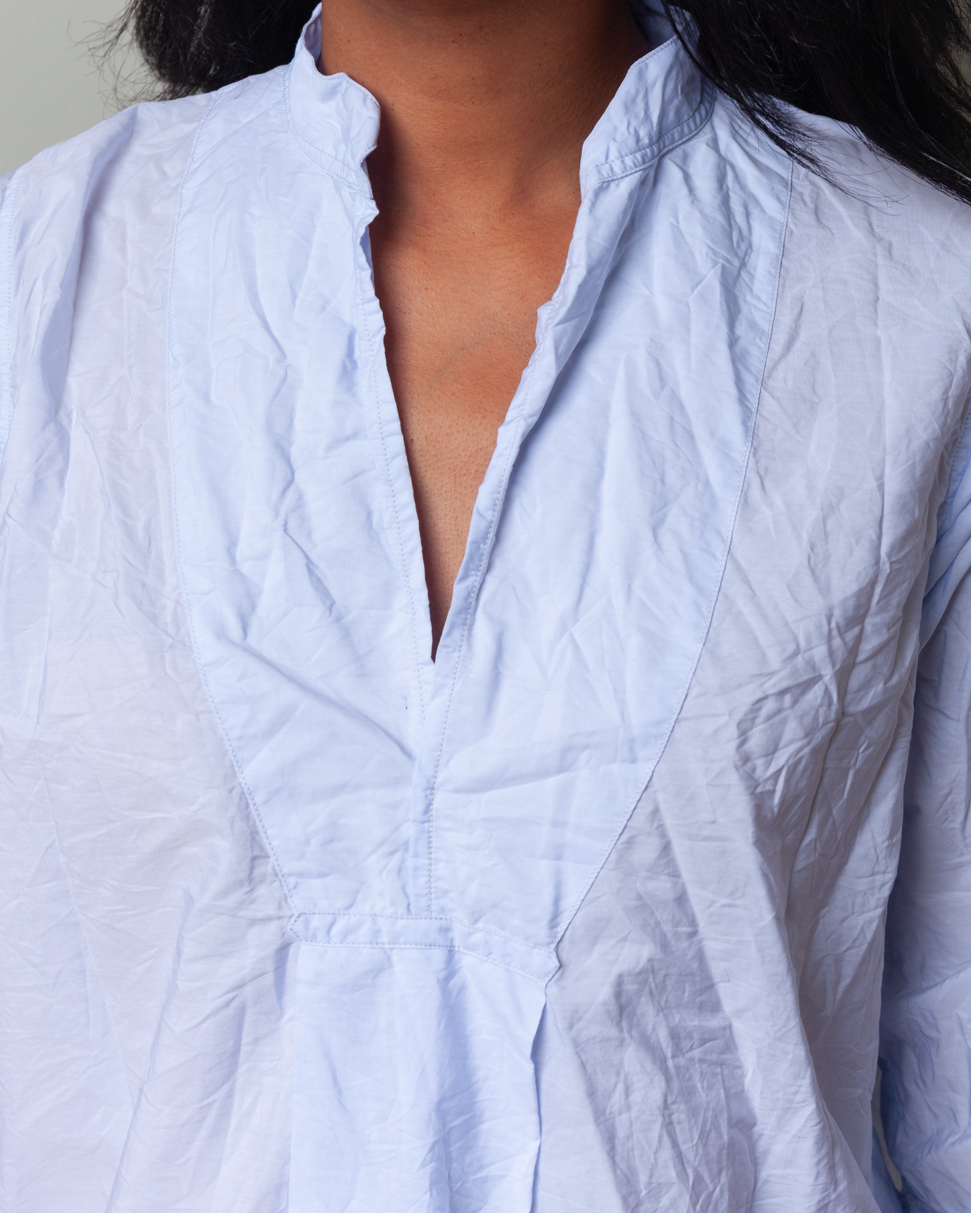 Daniela Gregis-Camicia Shirt Kora Lavata - Light Blue-Shirts-Boboli-Vancouver-Canada