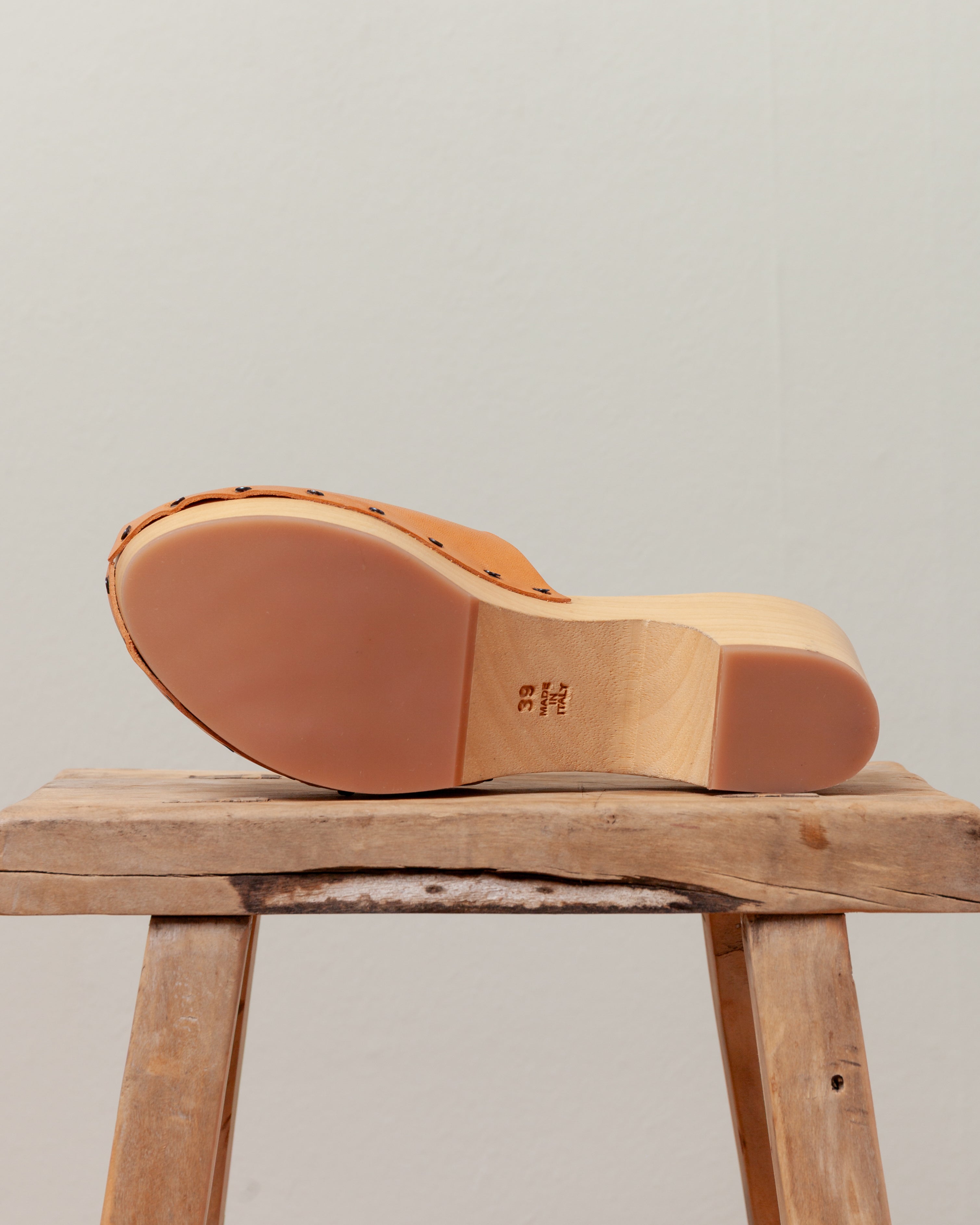Daniela Gregis-Zoccolo Clog Buco Alto - Leather-Shoes-Boboli-Vancouver-Canada