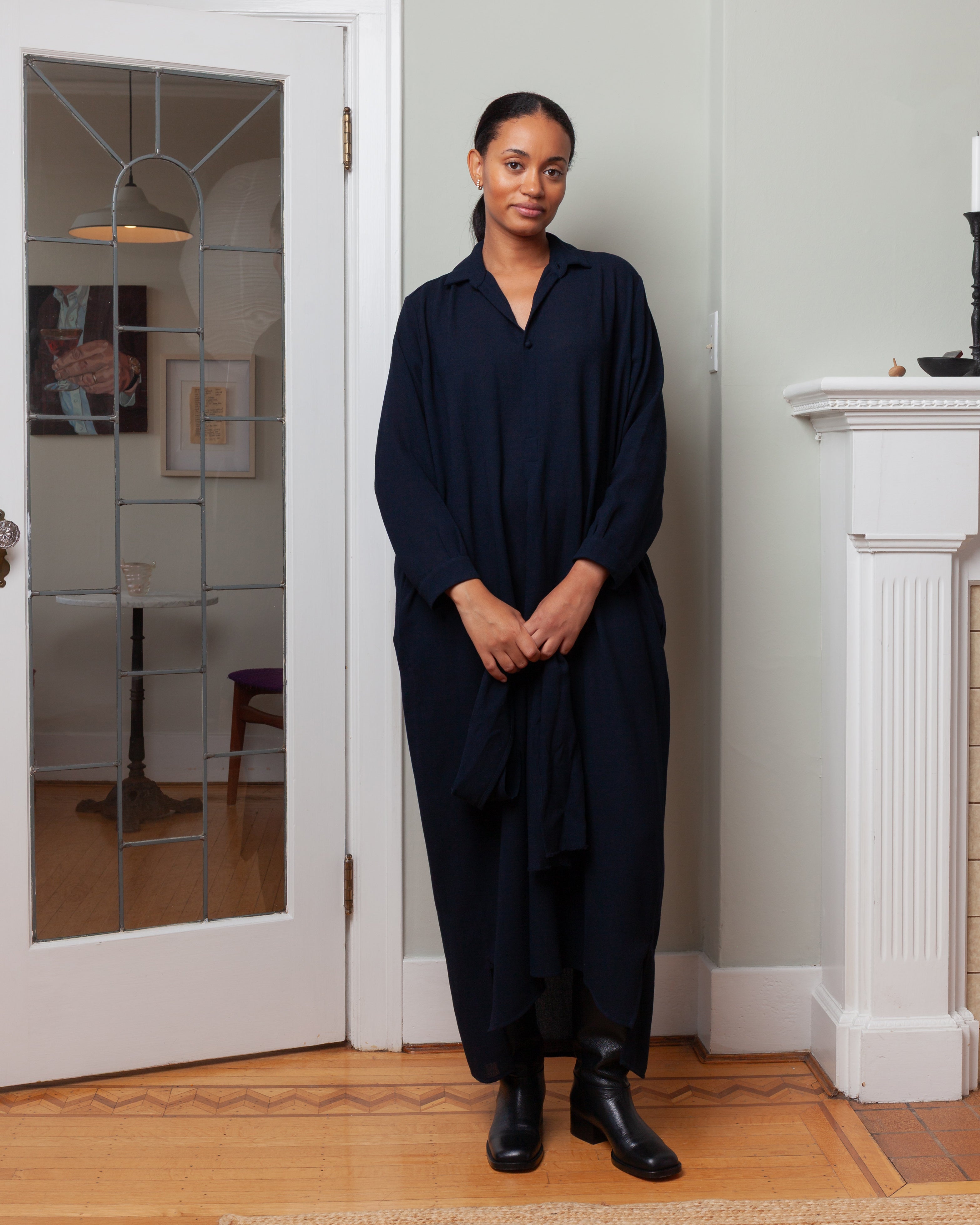 Daniela Gregis-Jeroni Dress - Navy Blue-Dresses-Boboli-Vancouver-Canada