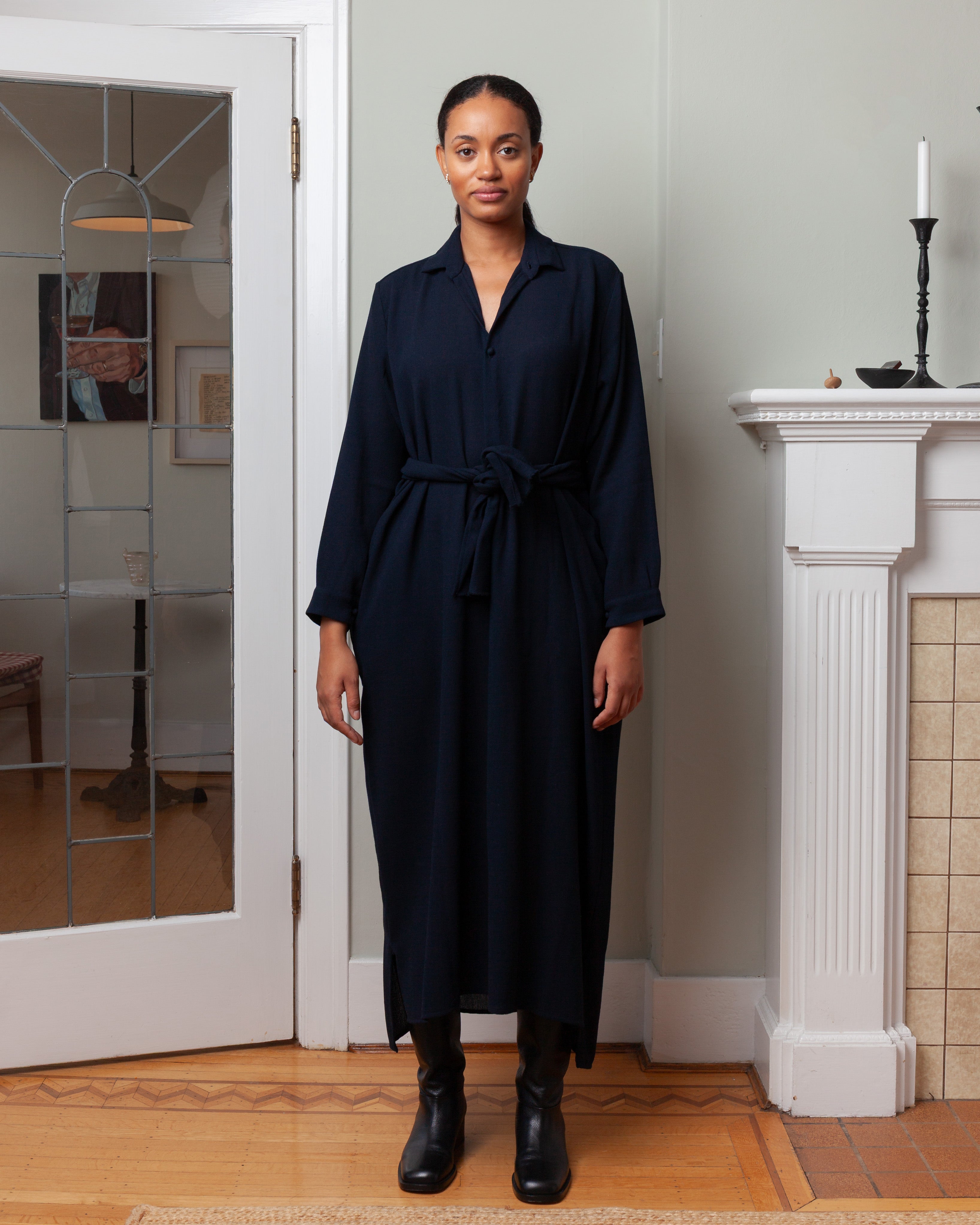 Daniela Gregis-Jeroni Dress - Navy Blue-Dresses-Boboli-Vancouver-Canada