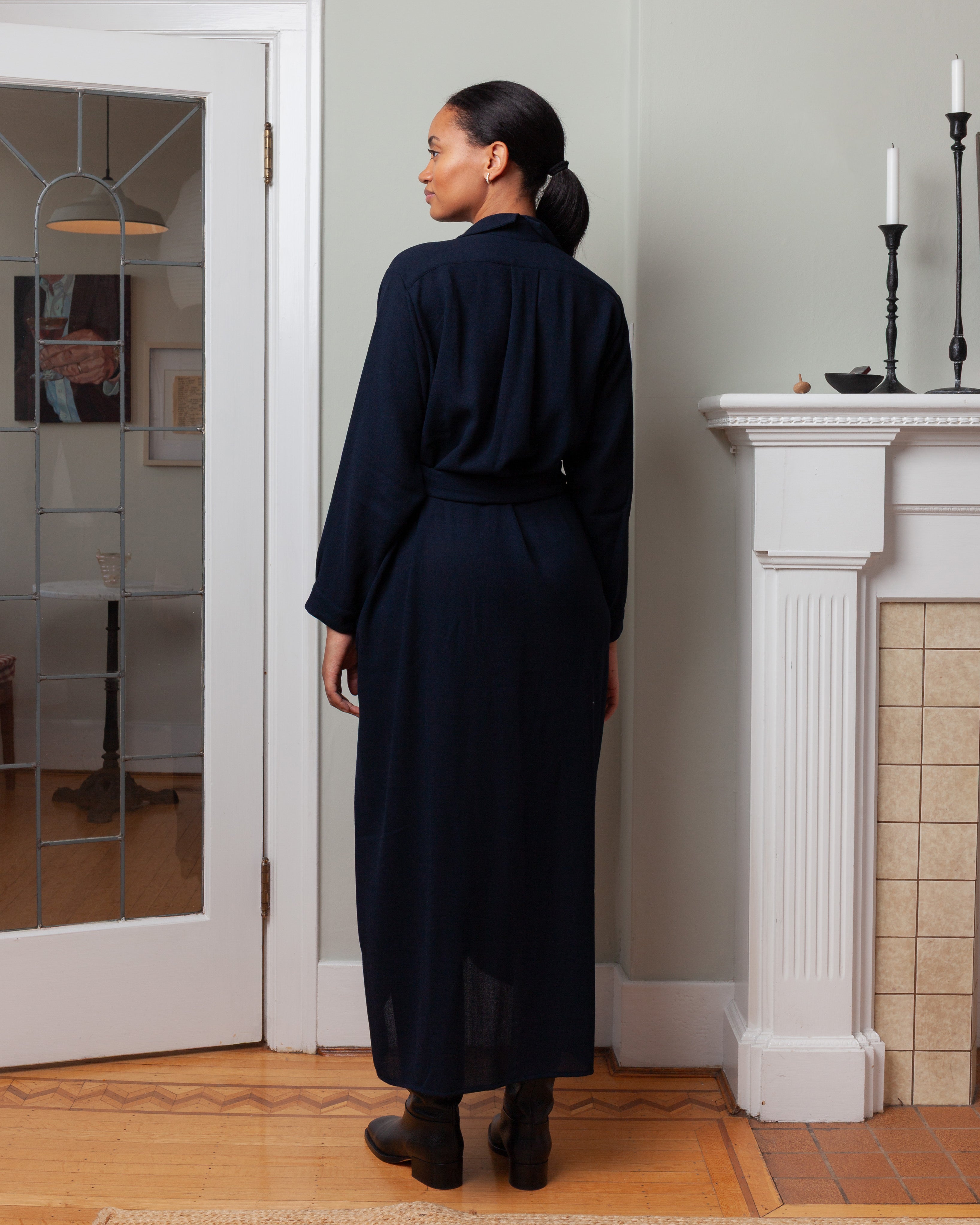 Daniela Gregis-Jeroni Dress - Navy Blue-Dresses-Boboli-Vancouver-Canada