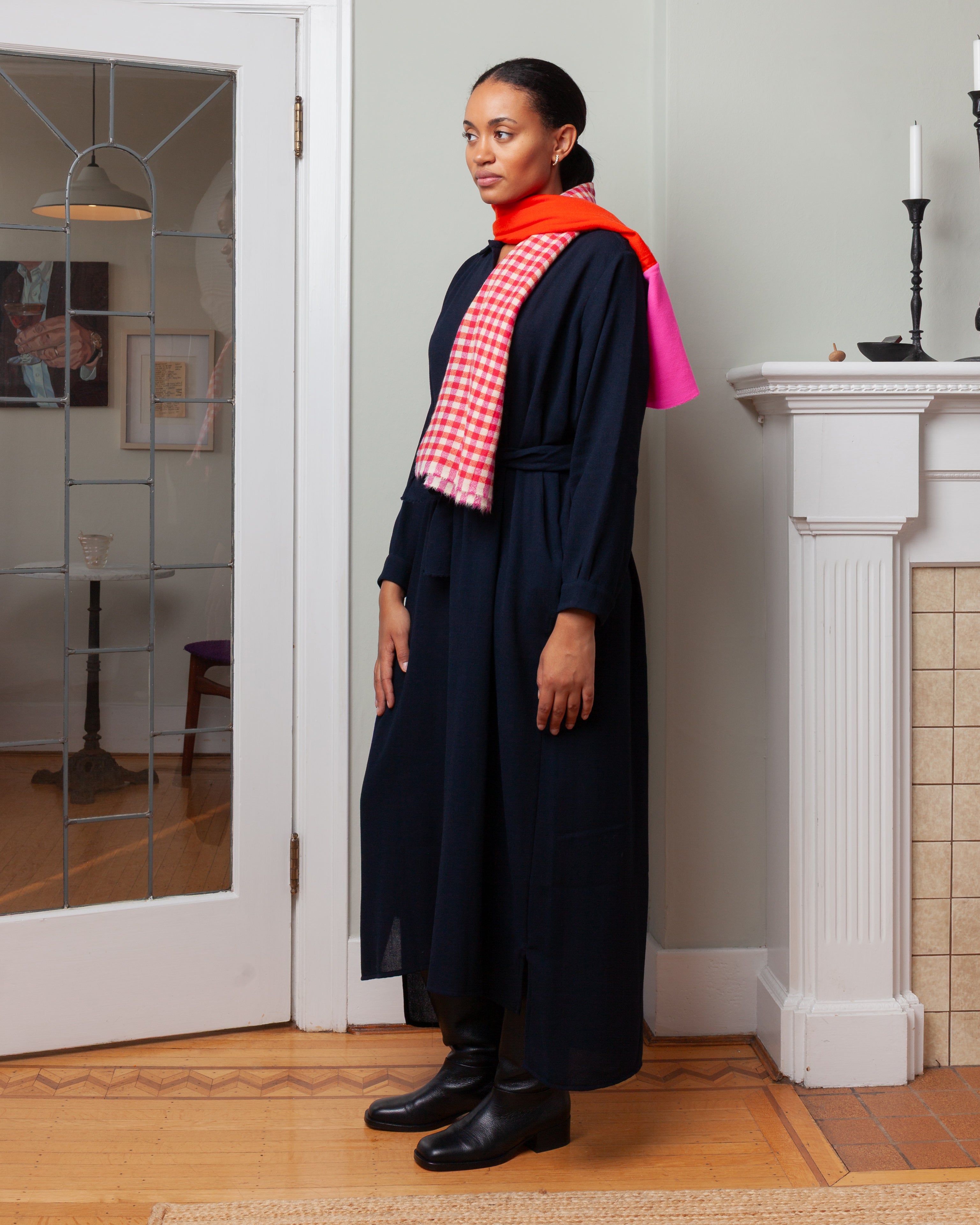 Daniela Gregis-Half Shawl - White/Pink-Tops-Boboli-Vancouver-Canada