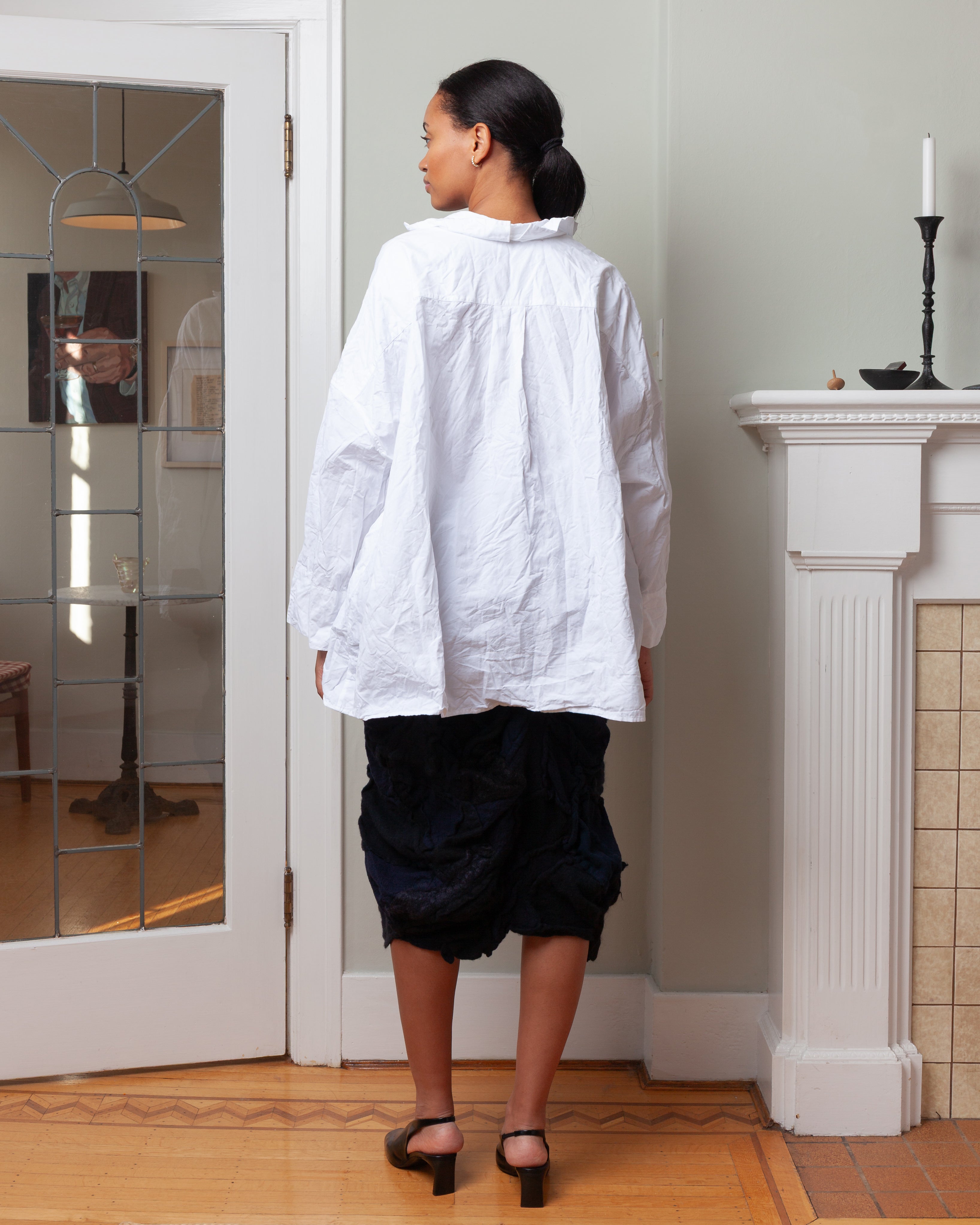 Daniela Gregis-Washed Shirt - White-Shirts-Boboli-Vancouver-Canada