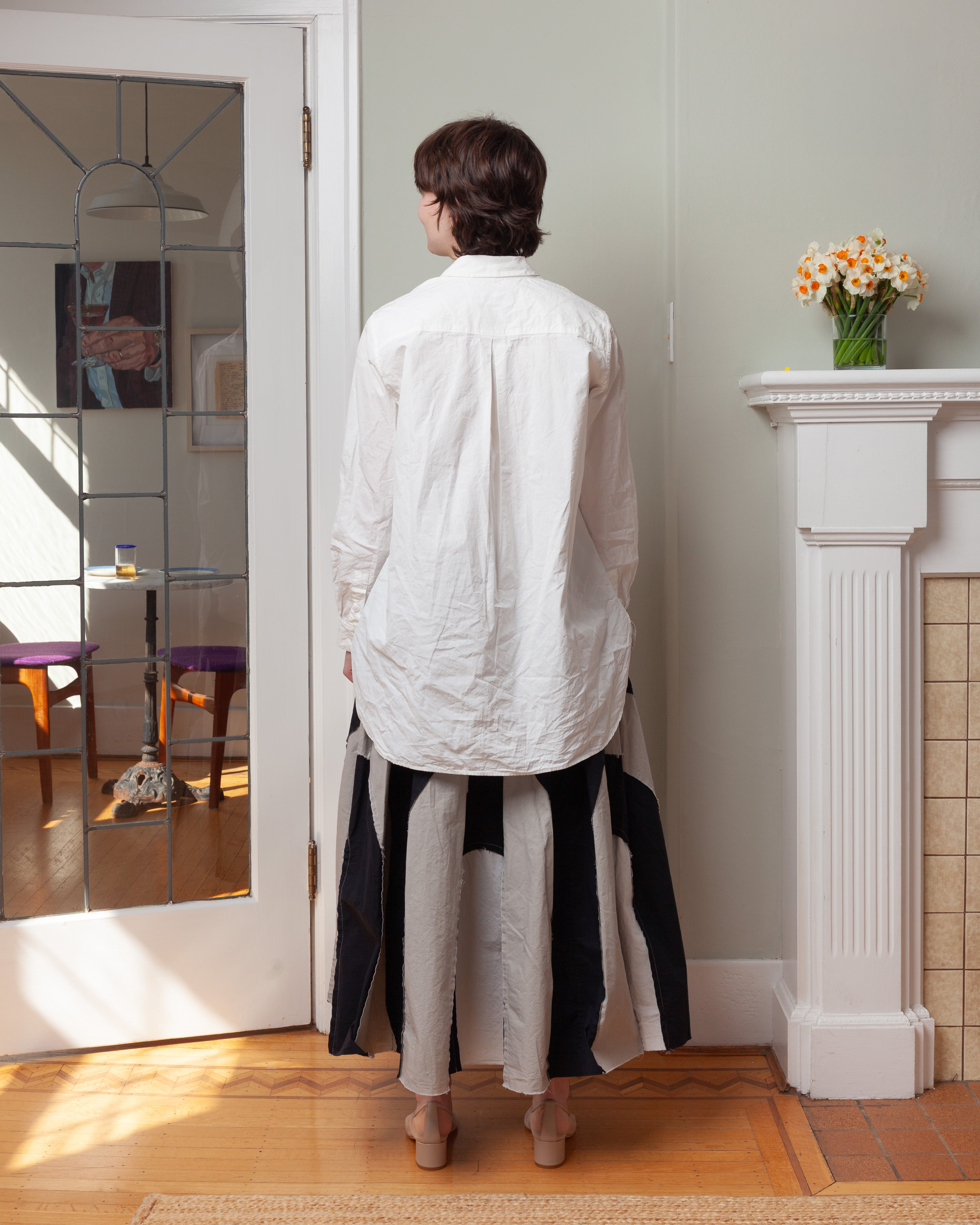 Casey Casey-Clothilde Shirt - Paper Cot - Off White-Shirts-Boboli-Vancouver-Canada