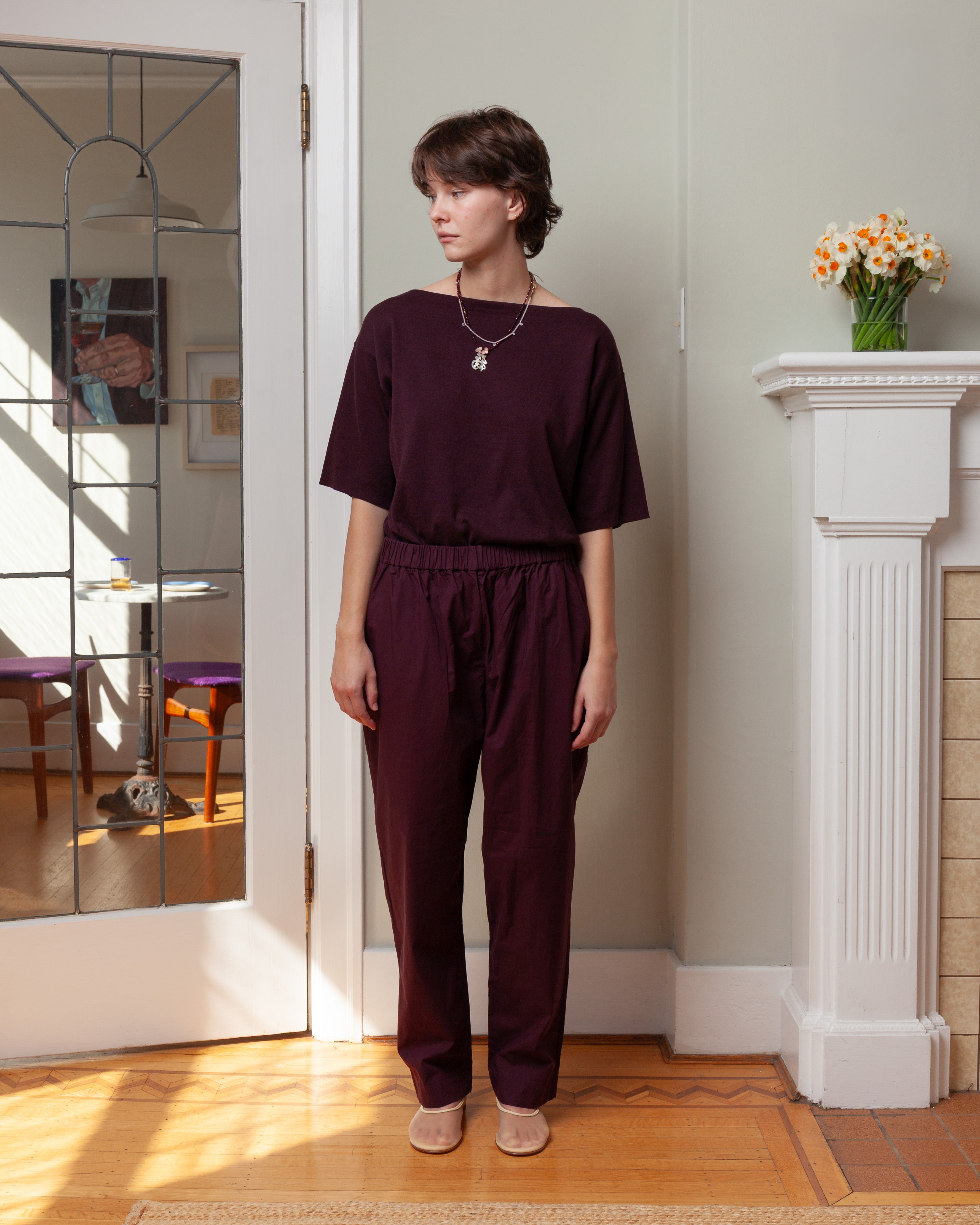Casey Casey-Simple Pant - Auburn-Pants-Boboli-Vancouver-Canada