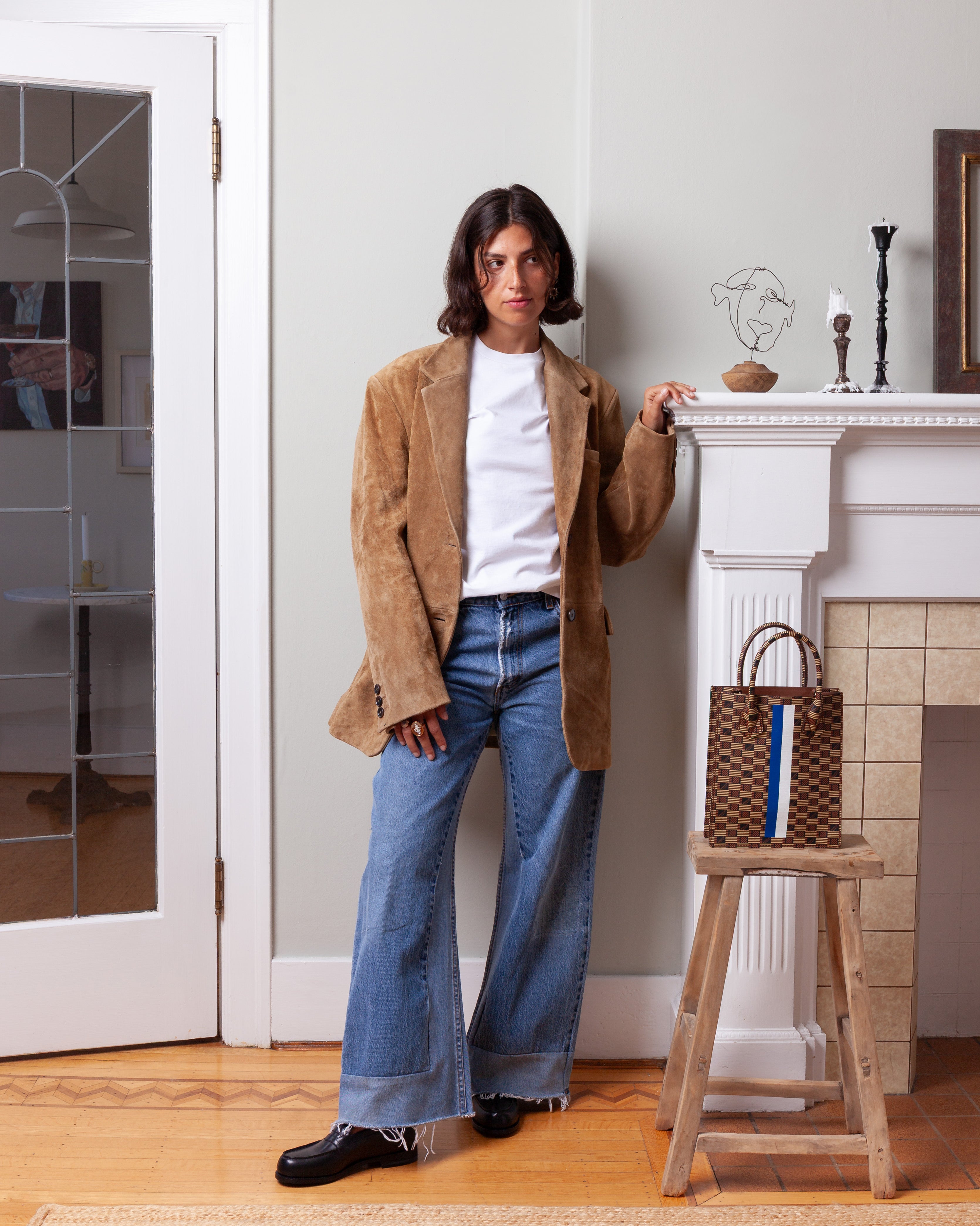 Arma-Benny Gritty Suede Blazer - Olive-Blazers-Boboli-Vancouver-Canada