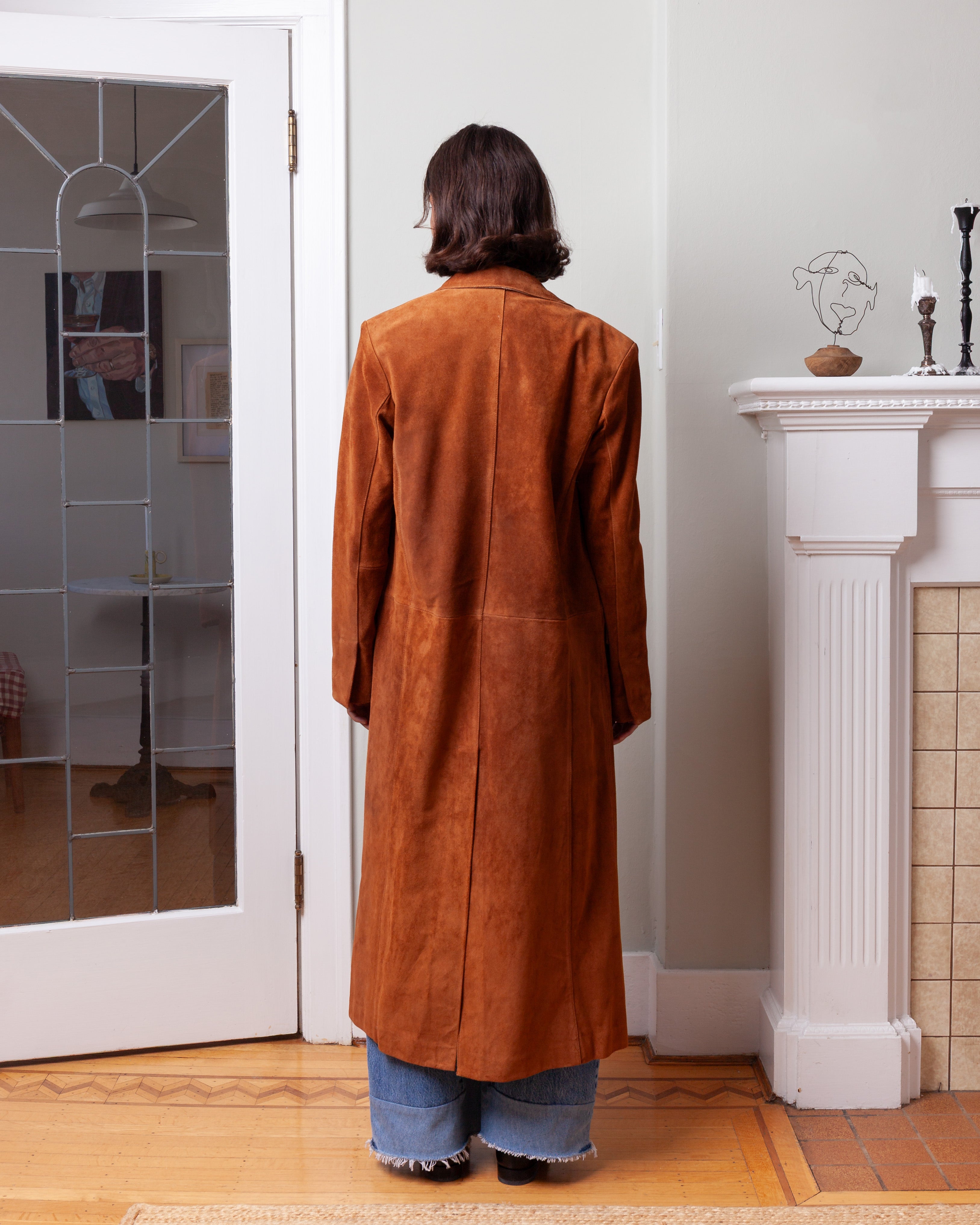 Arma-Alissa Gritty Suede Coat - Whiskey-Coats-Boboli-Vancouver-Canada