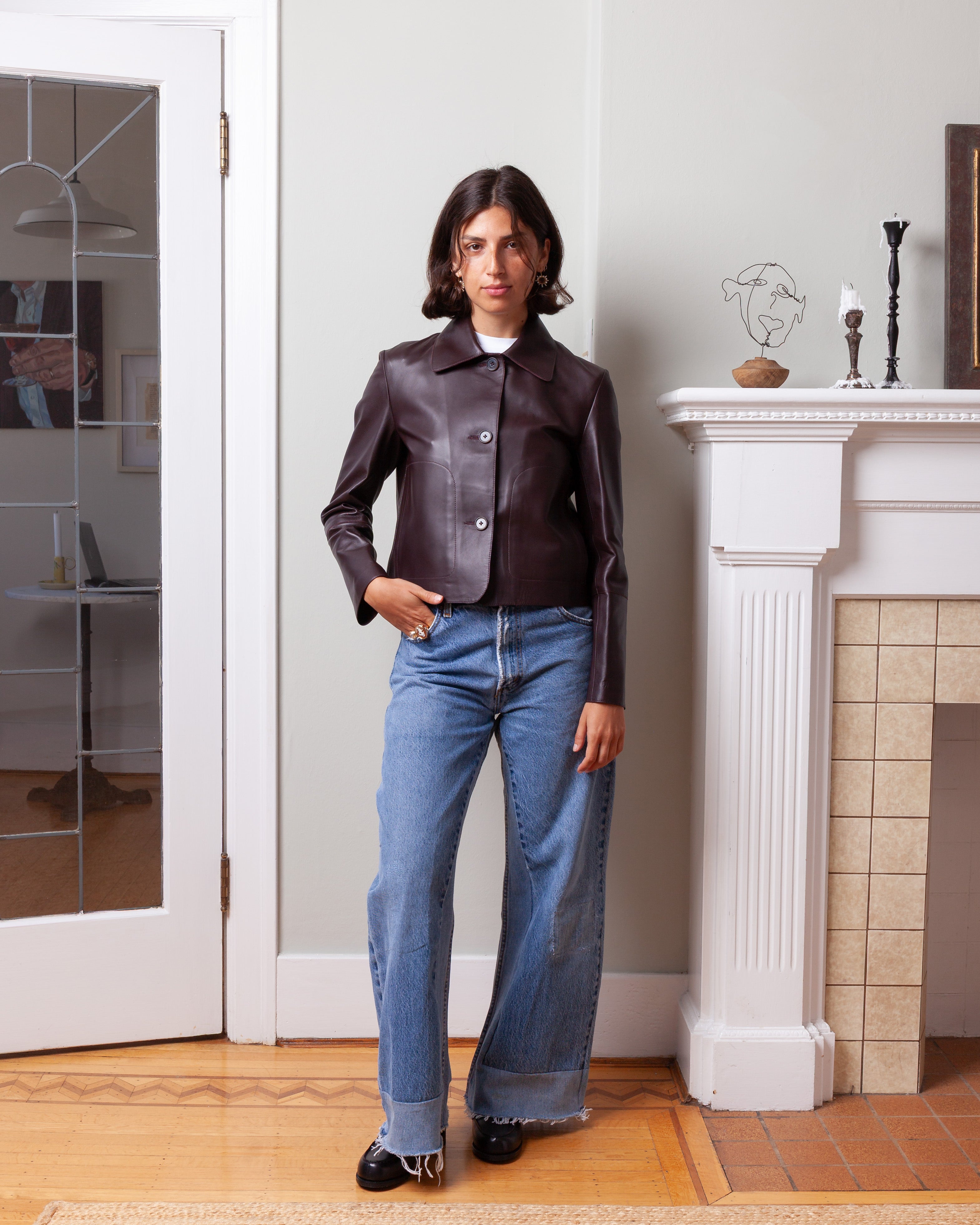 Arma-Emy Lamb Butter Jacket - Shiraz-Jackets-Boboli-Vancouver-Canada