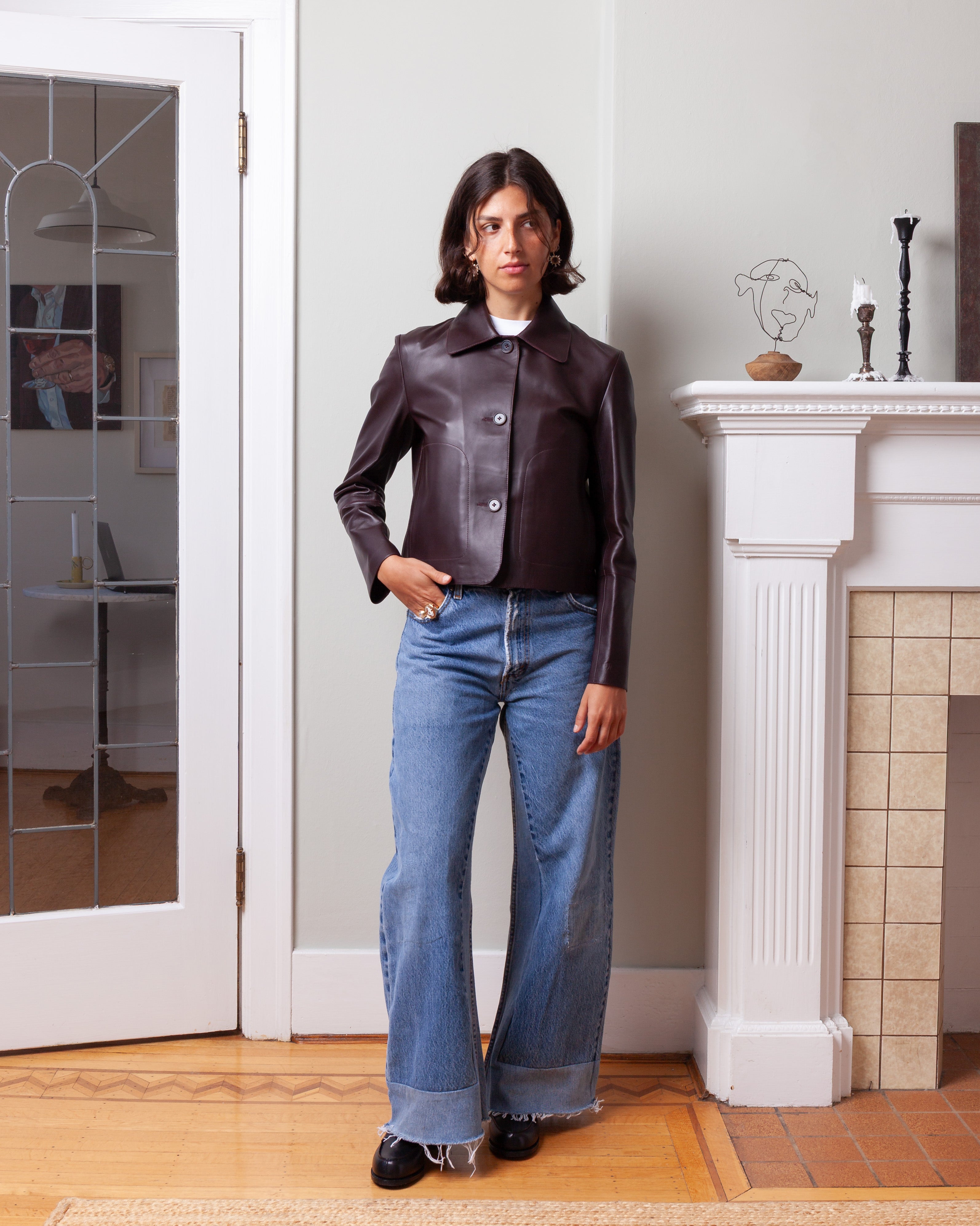 Arma-Emy Lamb Butter Jacket - Shiraz-Jackets-Boboli-Vancouver-Canada