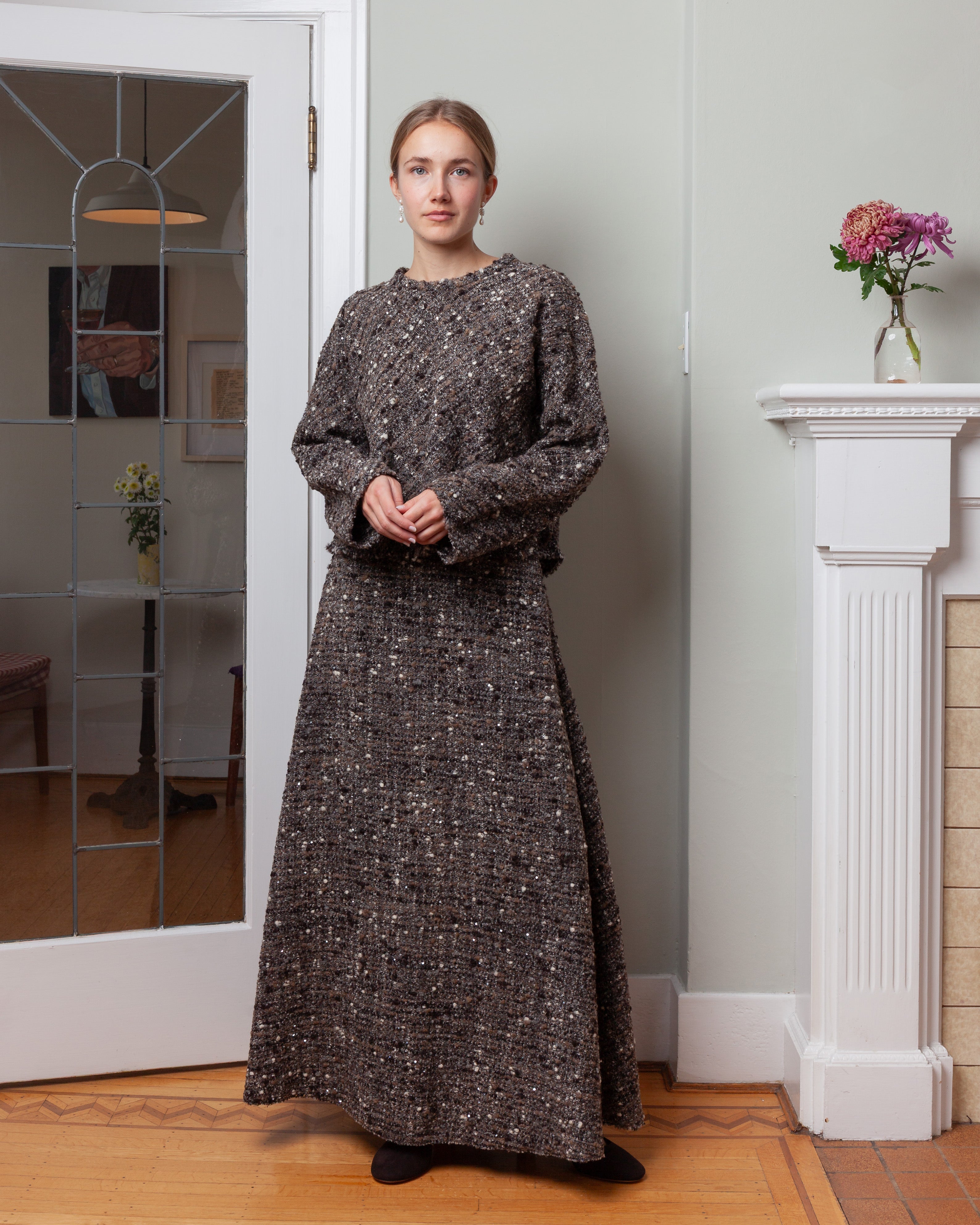 Boucle Top - Brown/Black