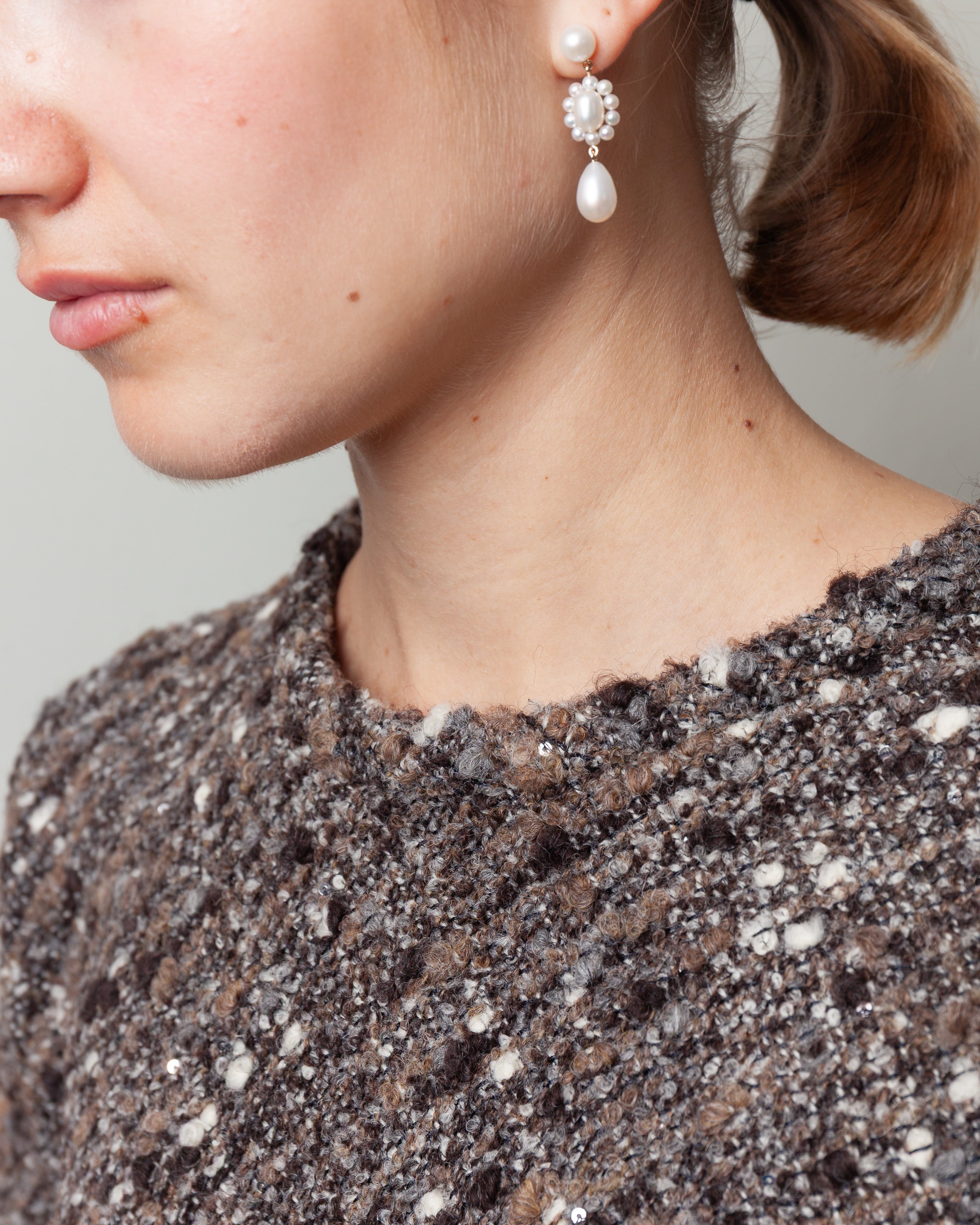 Boucle Top - Brown/Black