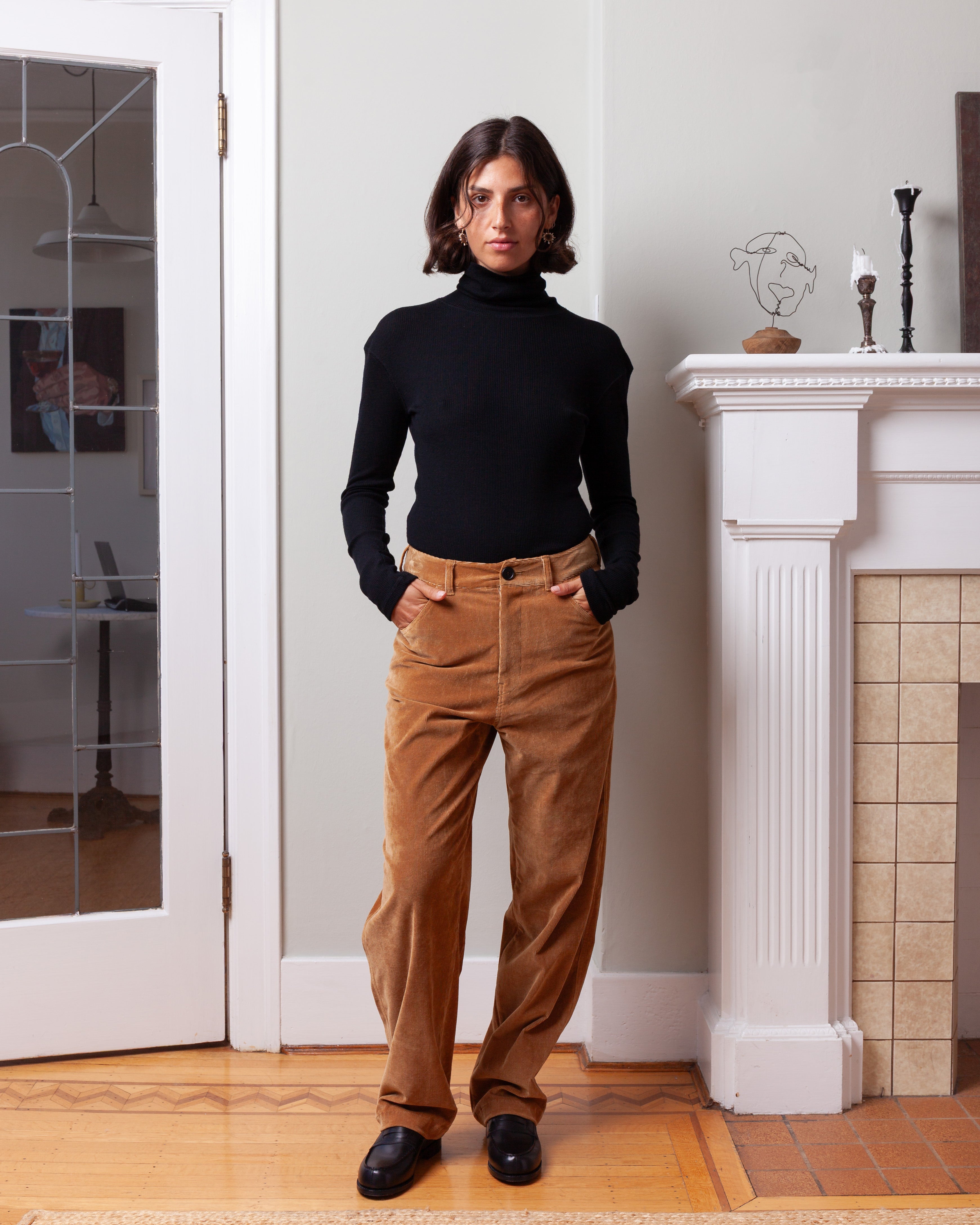 Vis A Vis-Corduroy Pants - Brown-Pants-Boboli-Vancouver-Canada
