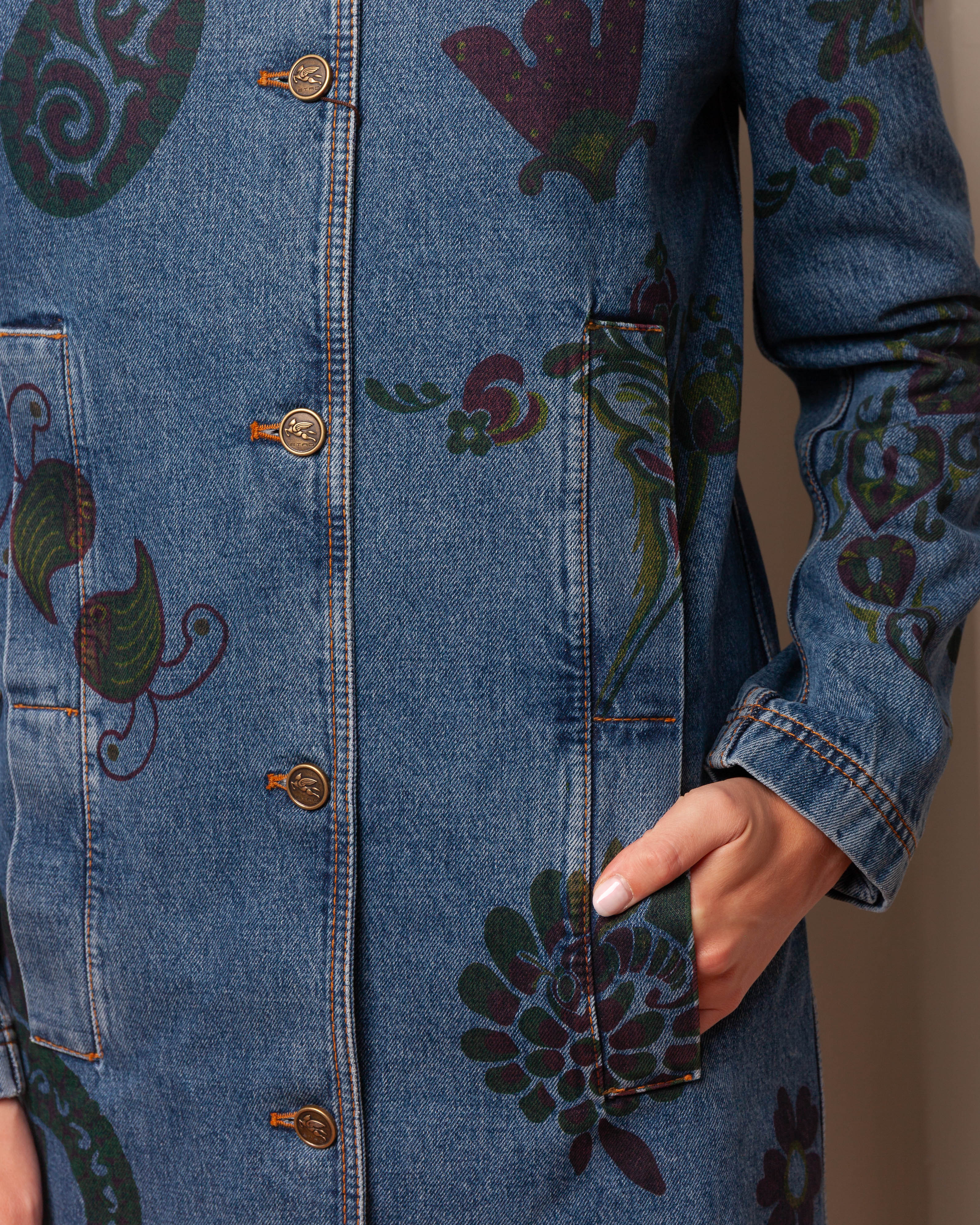 Maxi Denim Coat - Blue