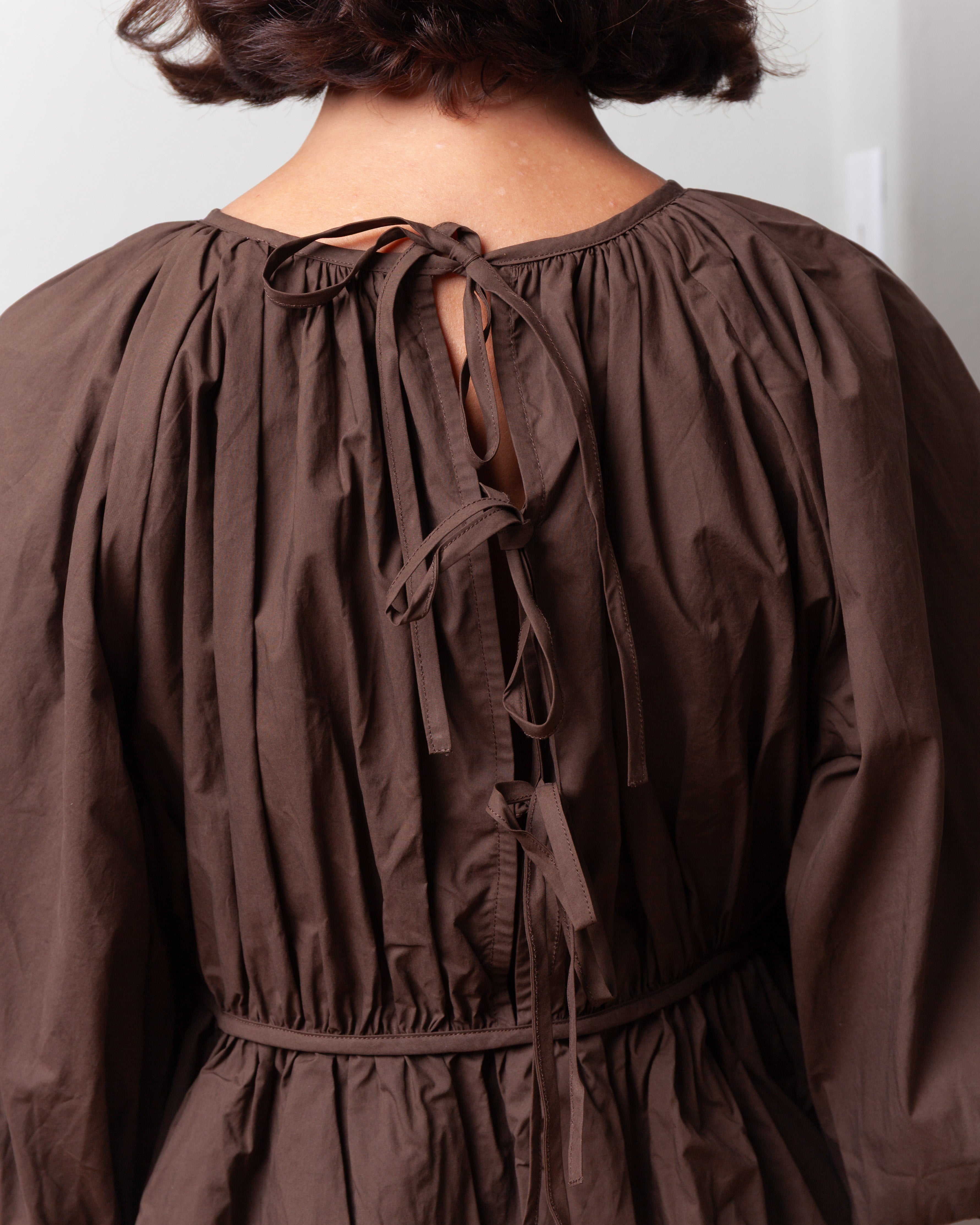 Cecilie Bahnsen-Amo Top - Brown-Tops-Boboli-Vancouver-Canada