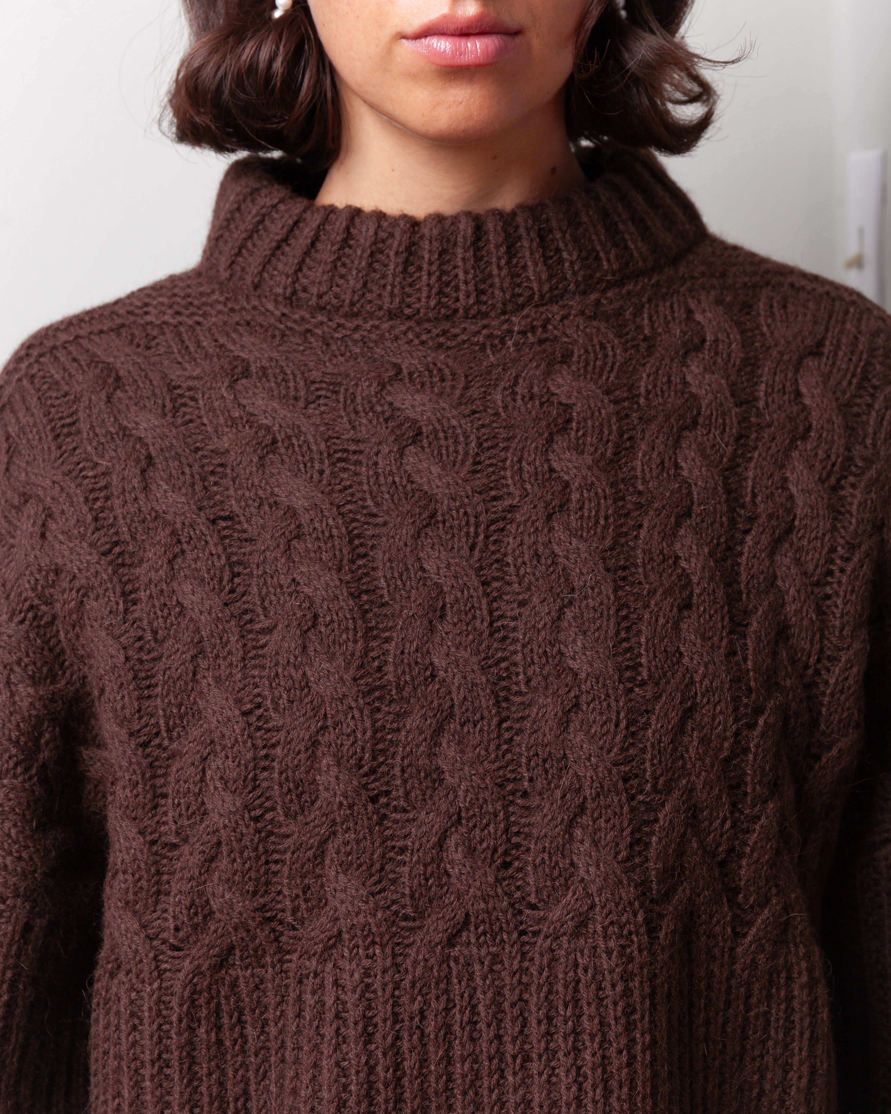 Cecilie Bahnsen-Belinda Jumper - Brown-Sweaters-Boboli-Vancouver-Canada