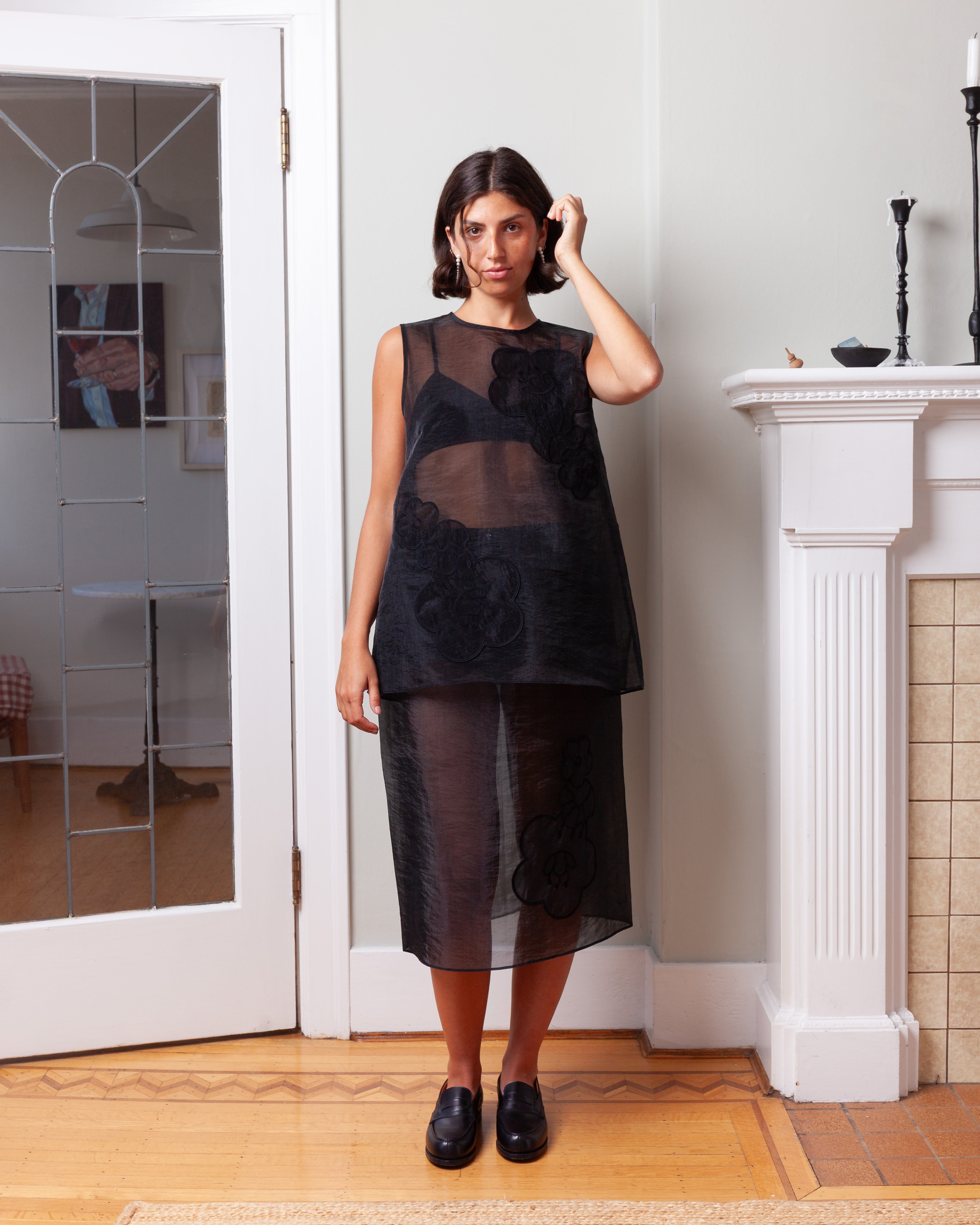 Cecilie Bahnsen-Alba Top - Black-Tops-Boboli-Vancouver-Canada
