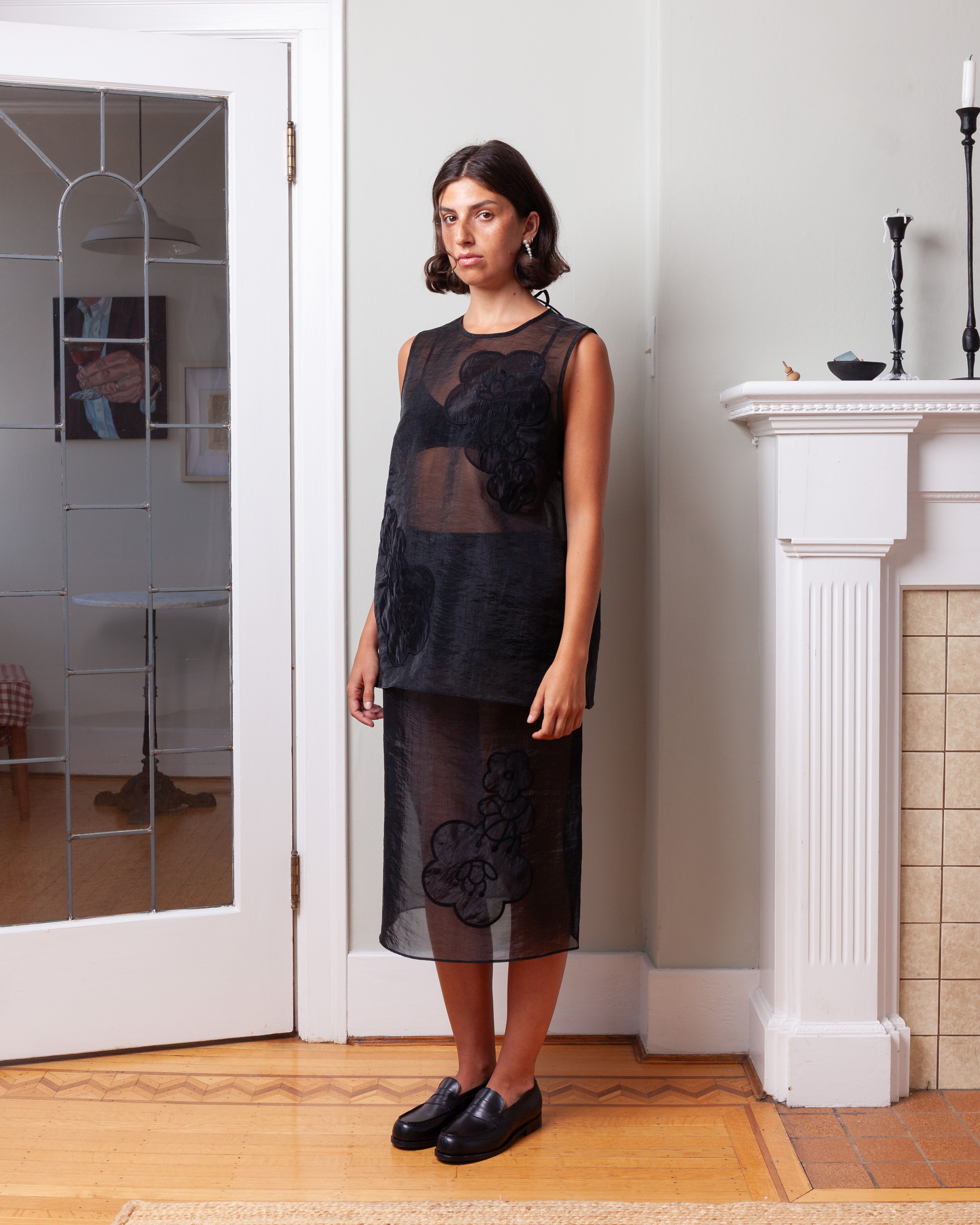 Cecilie Bahnsen-Alba Top - Black-Tops-Boboli-Vancouver-Canada