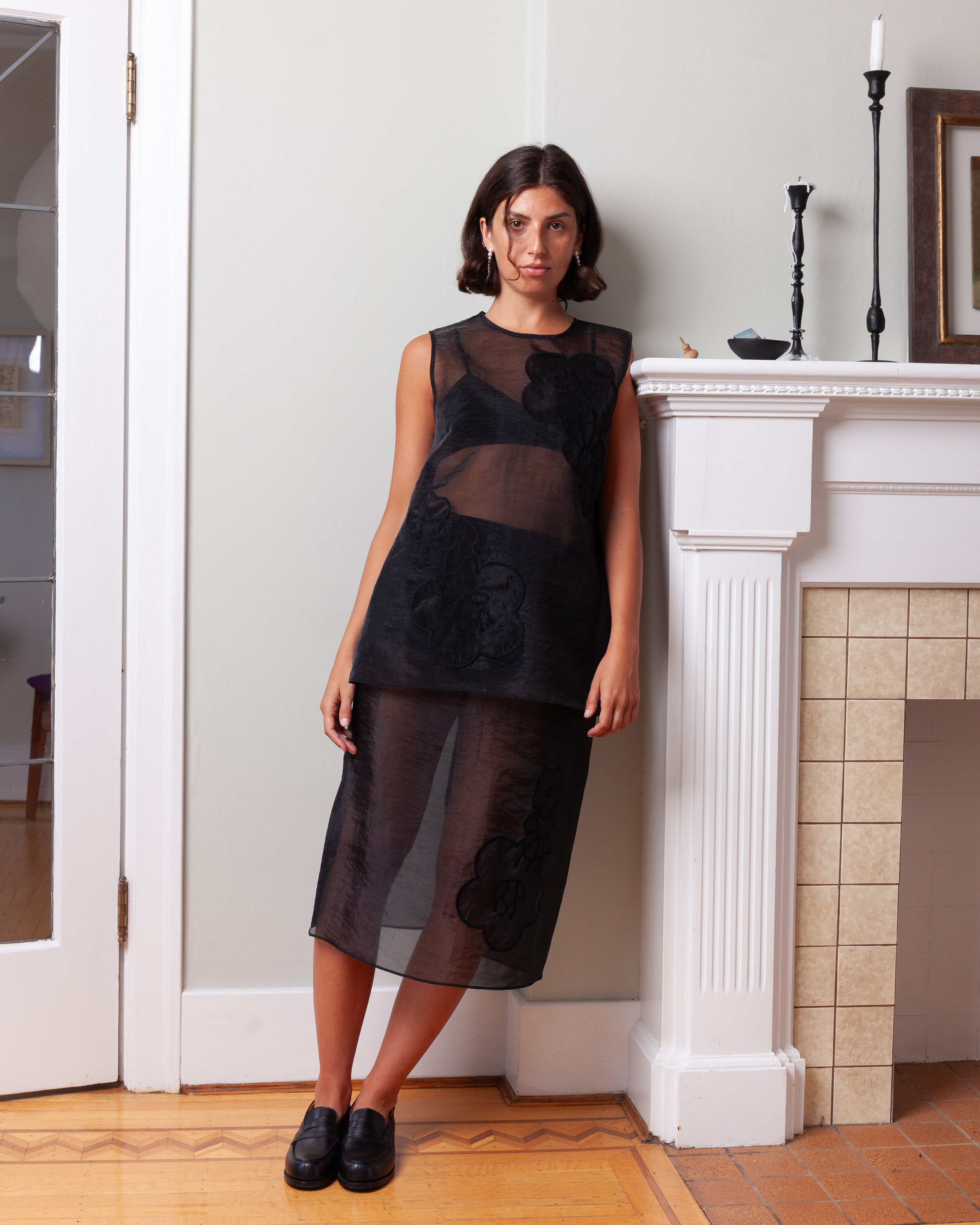 Cecilie Bahnsen-Bambi Skirt - Black-Skirts-Boboli-Vancouver-Canada
