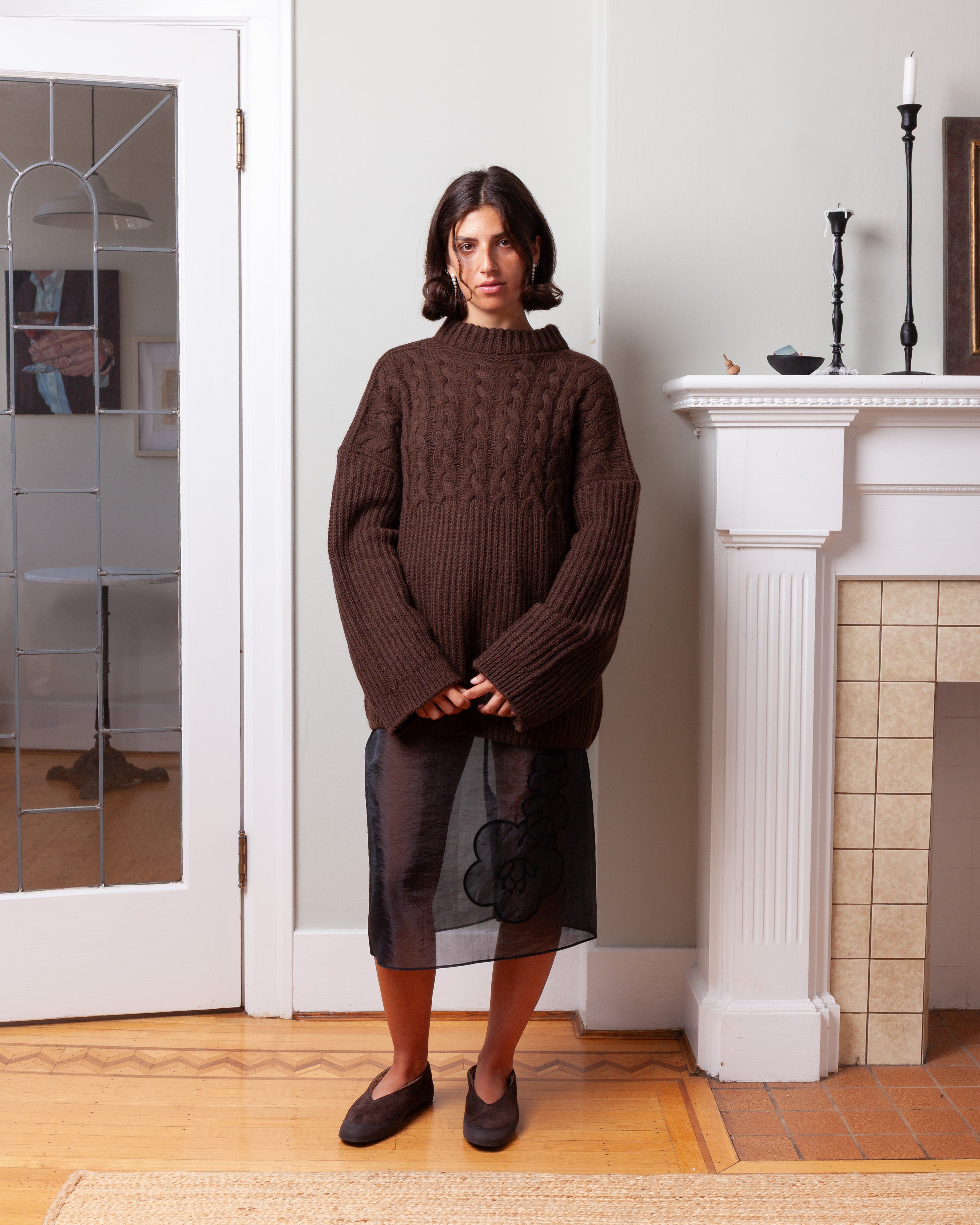 Cecilie Bahnsen-Bambi Skirt - Black-Skirts-Boboli-Vancouver-Canada