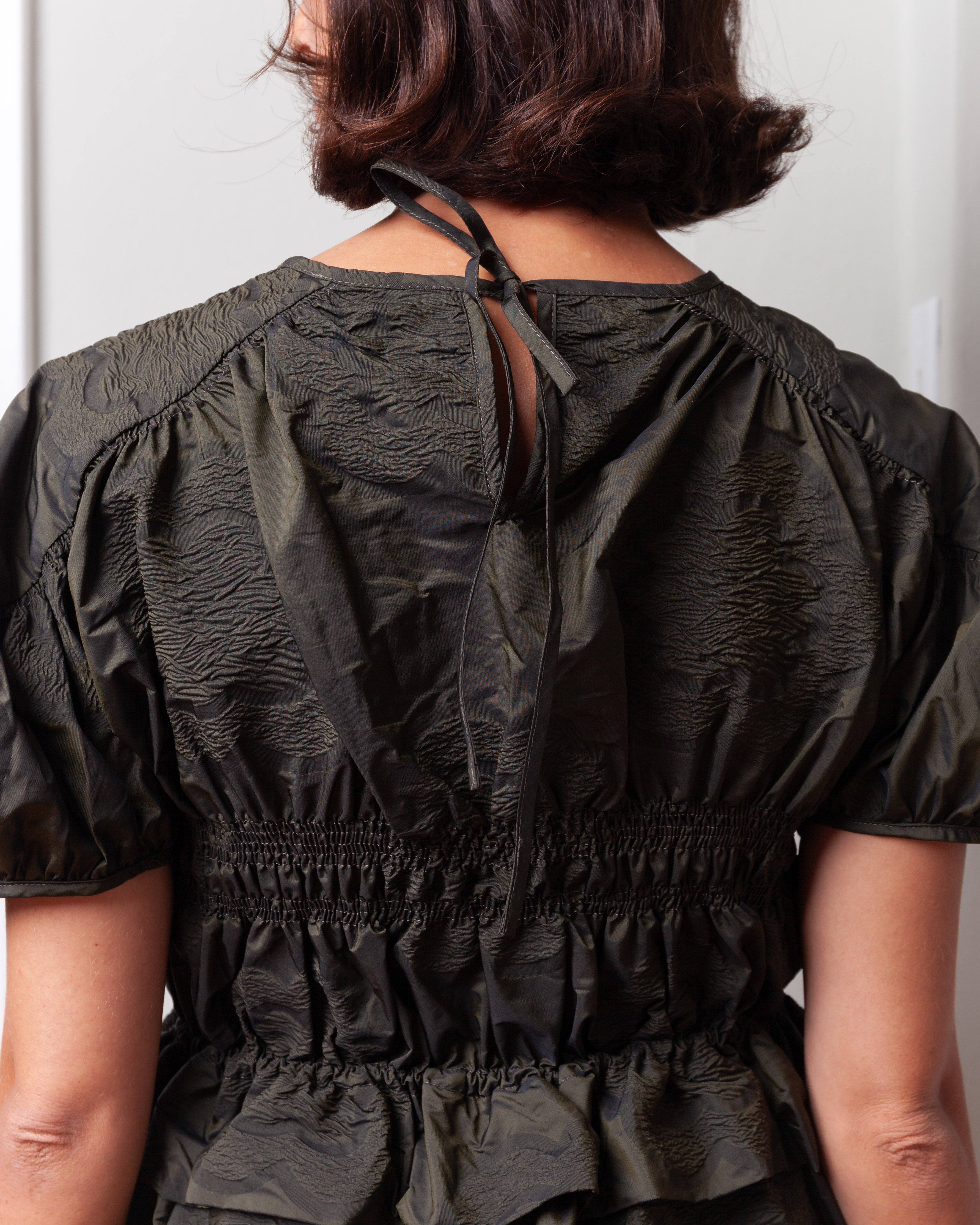 Cecilie Bahnsen-Brooklyn Top - Olive-Tops-Boboli-Vancouver-Canada