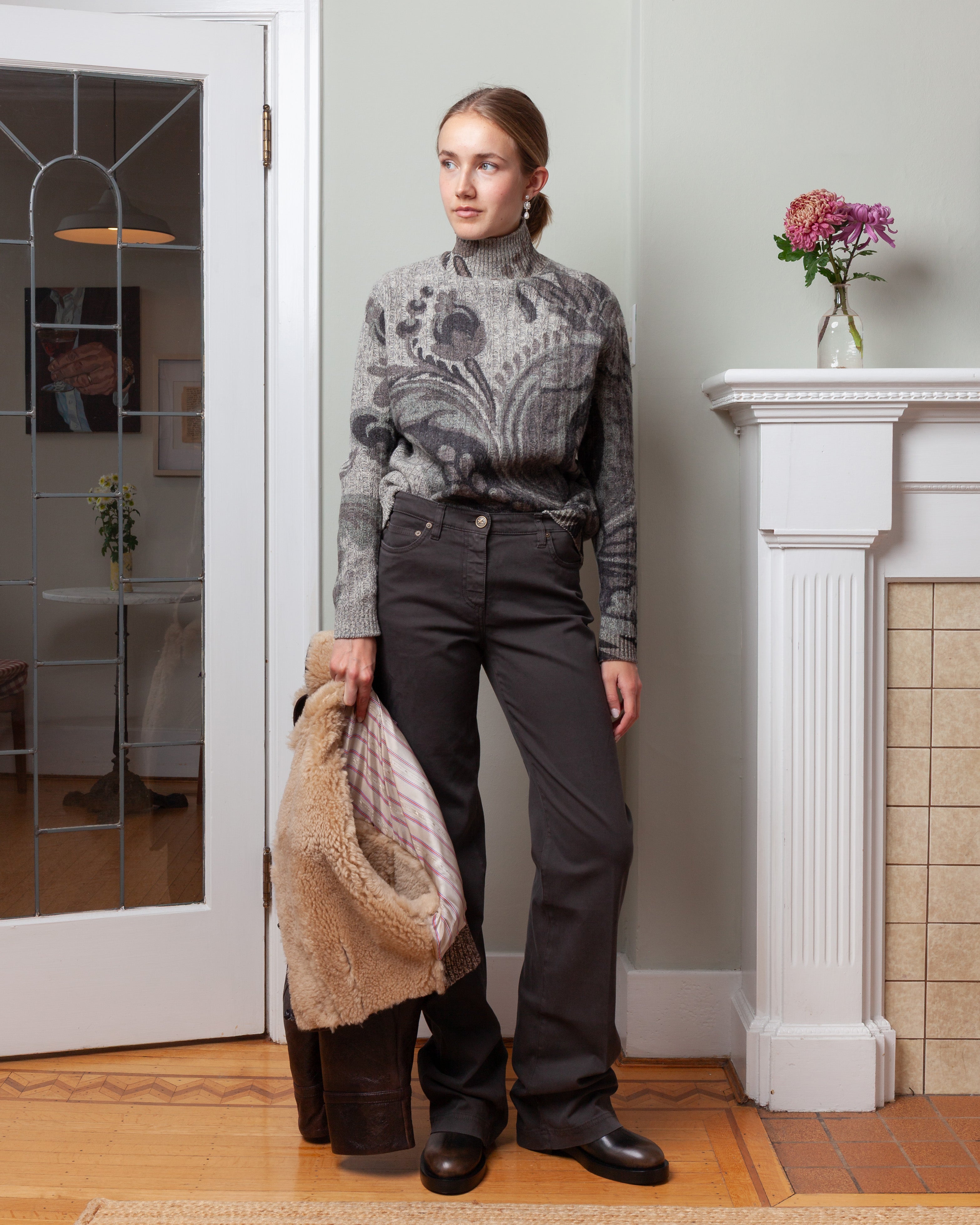 Boot Cut Jeans - Dark Grey