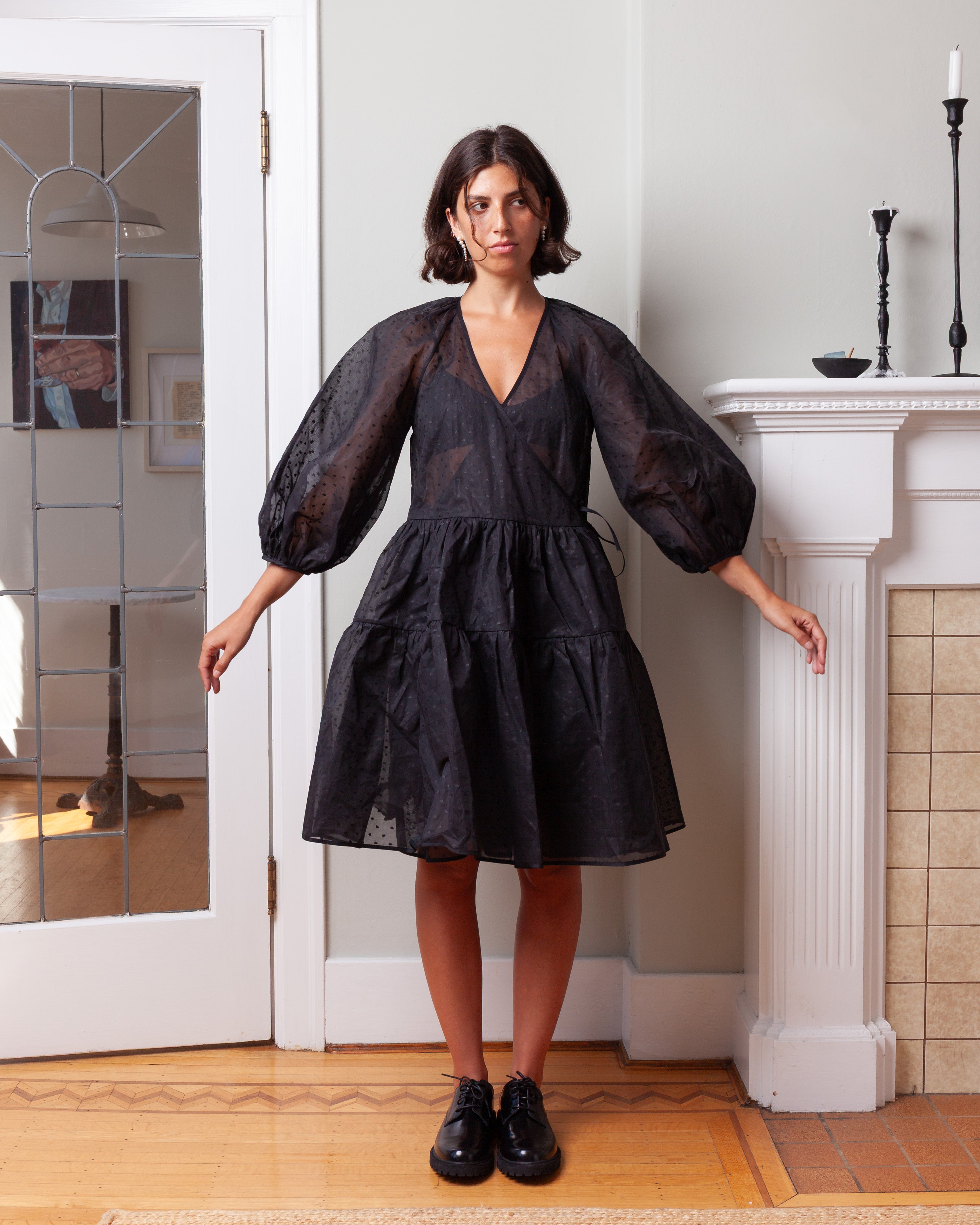 Cecilie Bahnsen-Mirabelle Dress - Black-Dresses-Boboli-Vancouver-Canada
