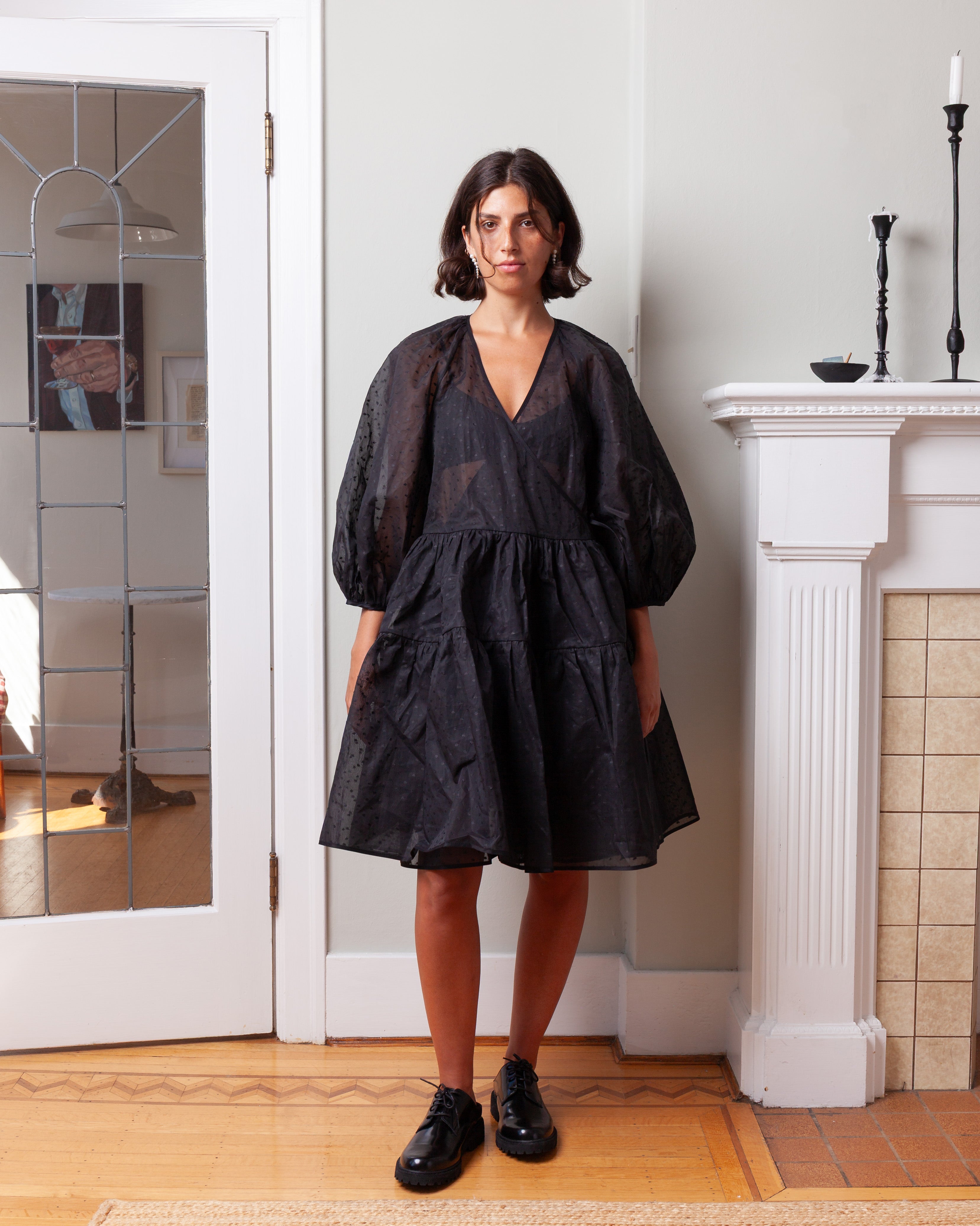 Cecilie Bahnsen-Mirabelle Dress - Black-Dresses-Boboli-Vancouver-Canada
