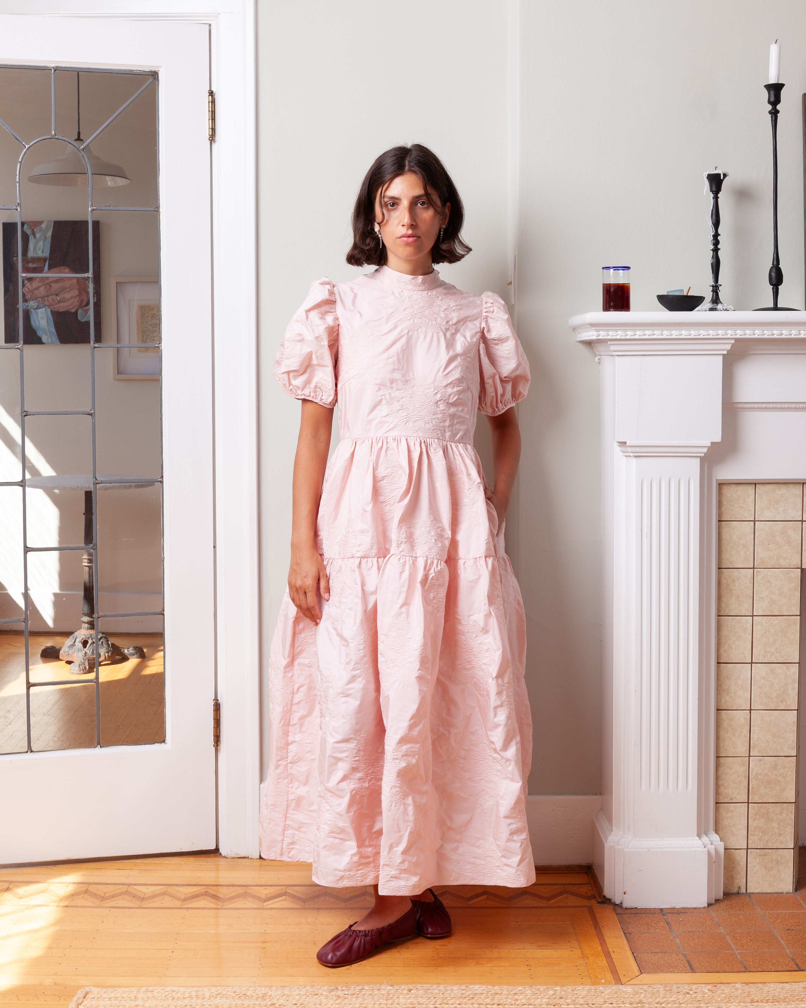 Cecilie Bahnsen-Kelly Dress - Blush Pink-Dresses-Boboli-Vancouver-Canada