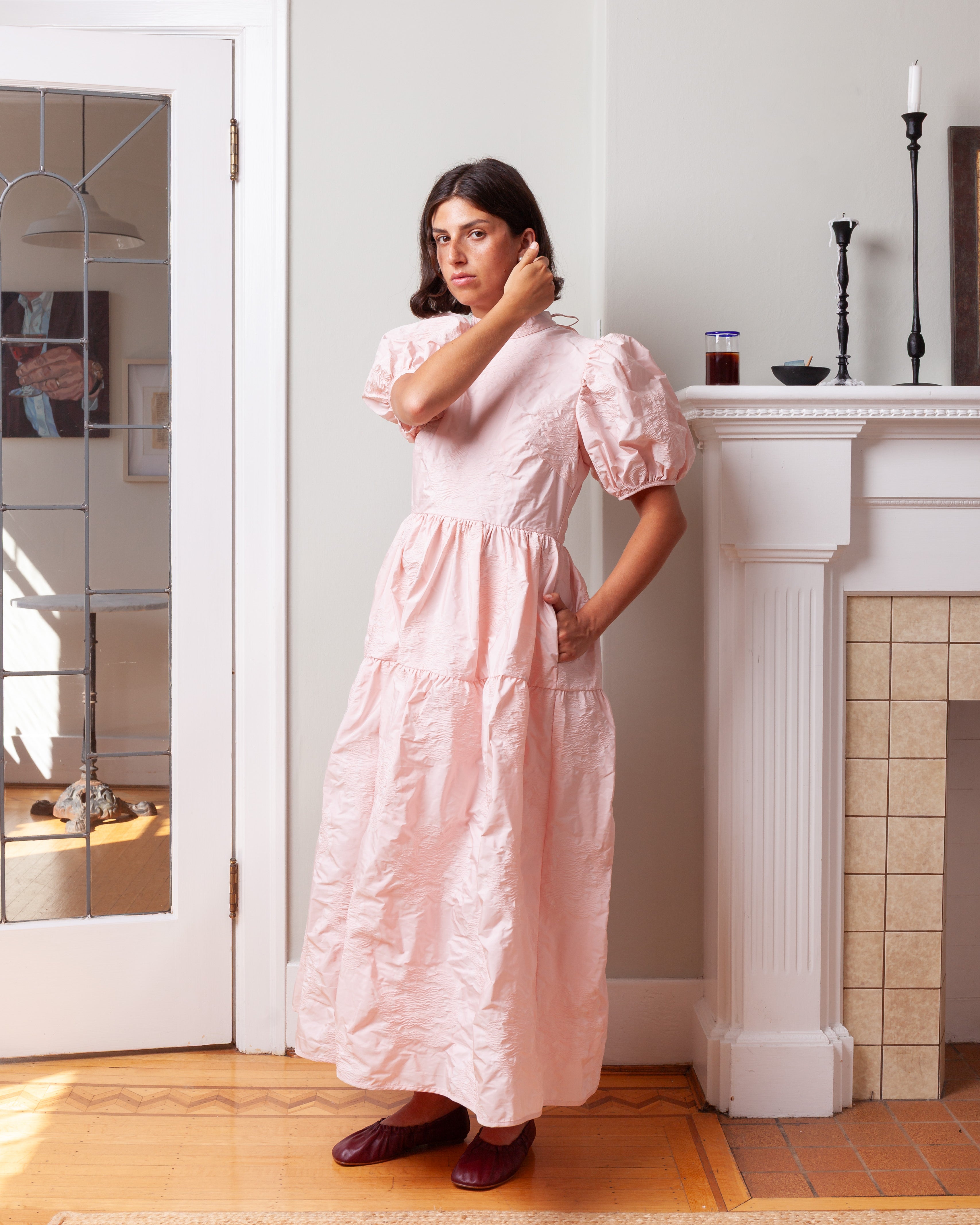Cecilie Bahnsen-Kelly Dress - Blush Pink-Dresses-Boboli-Vancouver-Canada