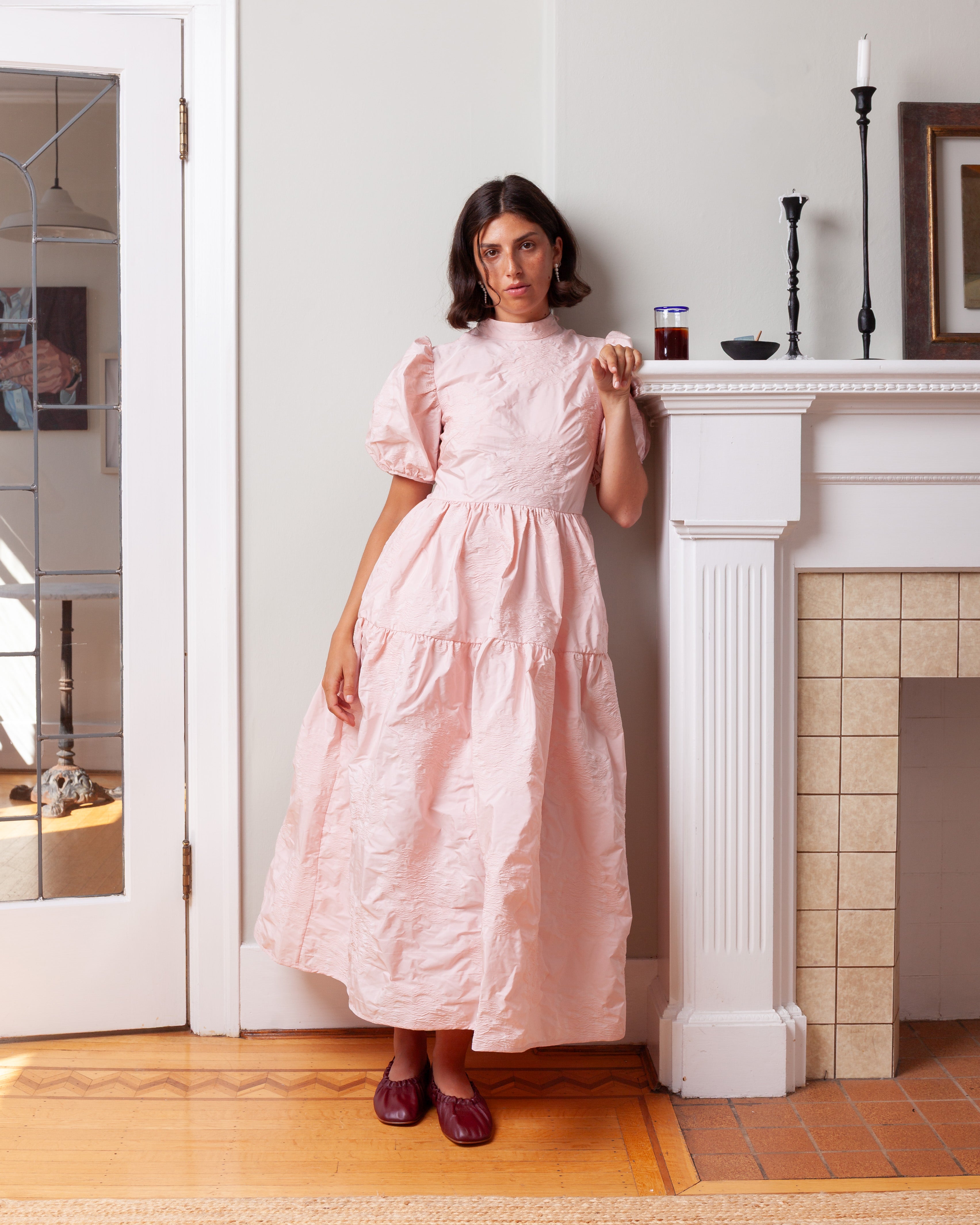 Cecilie Bahnsen-Kelly Dress - Blush Pink-Dresses-Boboli-Vancouver-Canada