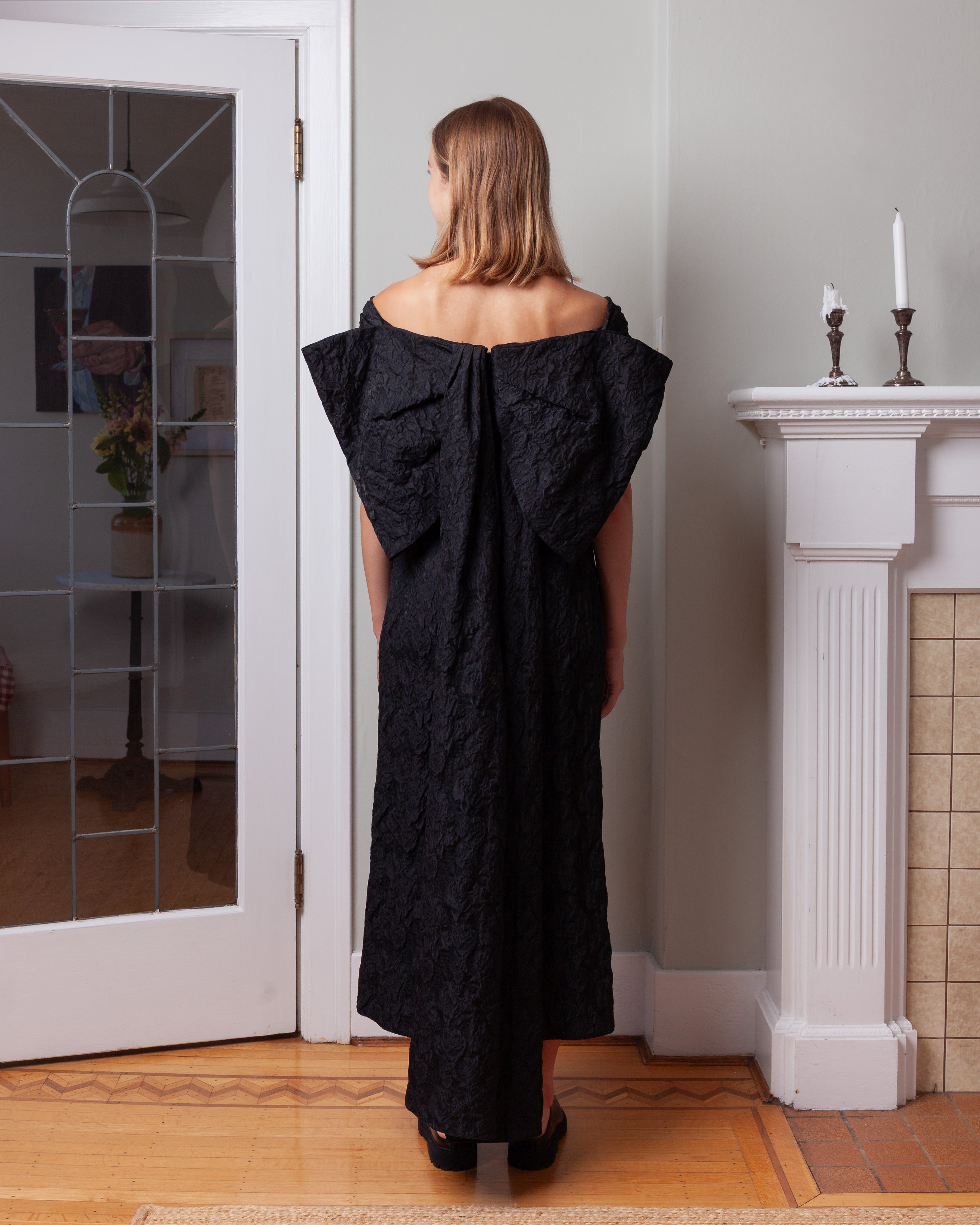 Off Shoulder Cocktail Dress - Black