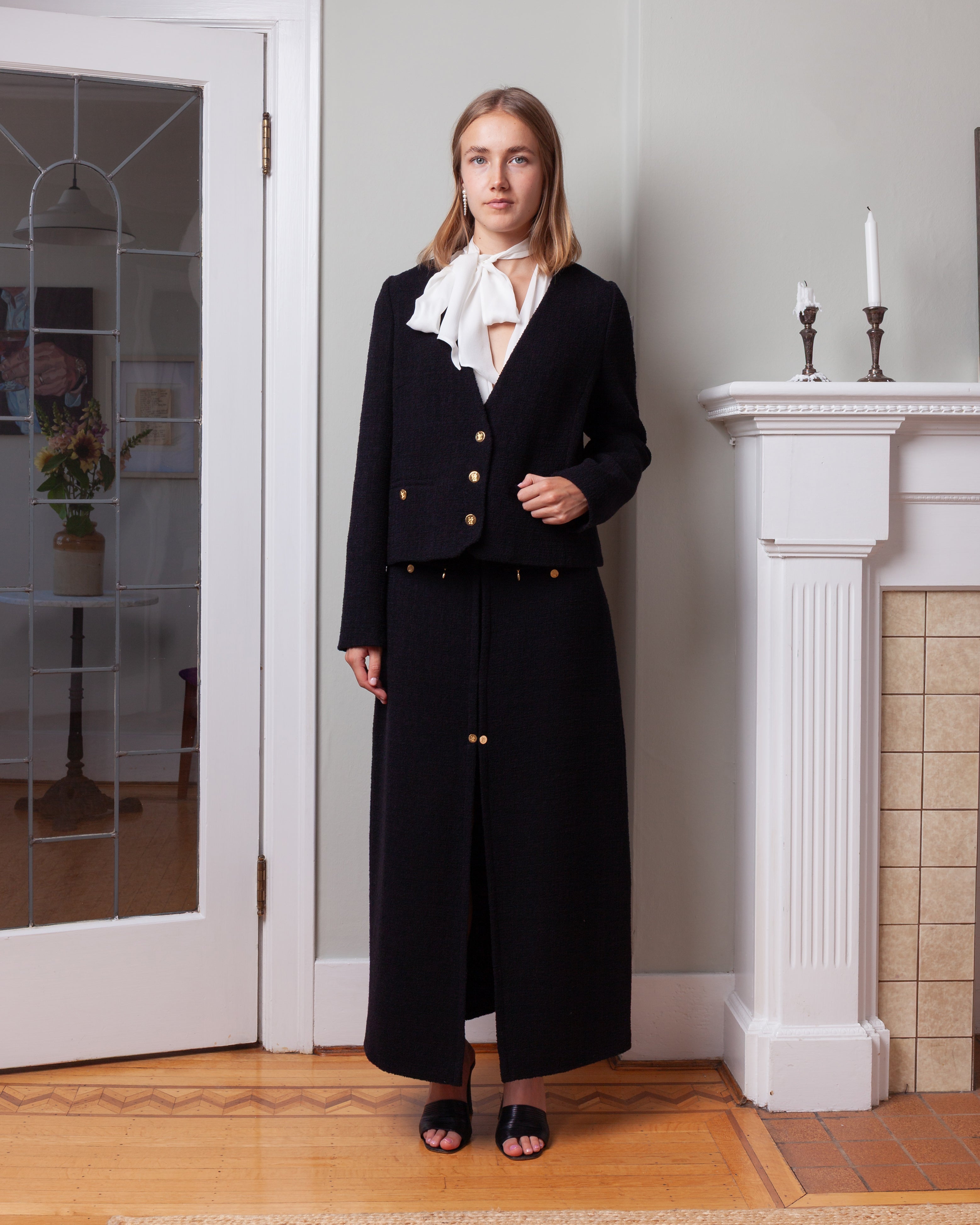 Giambattista Valli-Boucle Jacket - Black-Jackets-Boboli-Vancouver-Canada