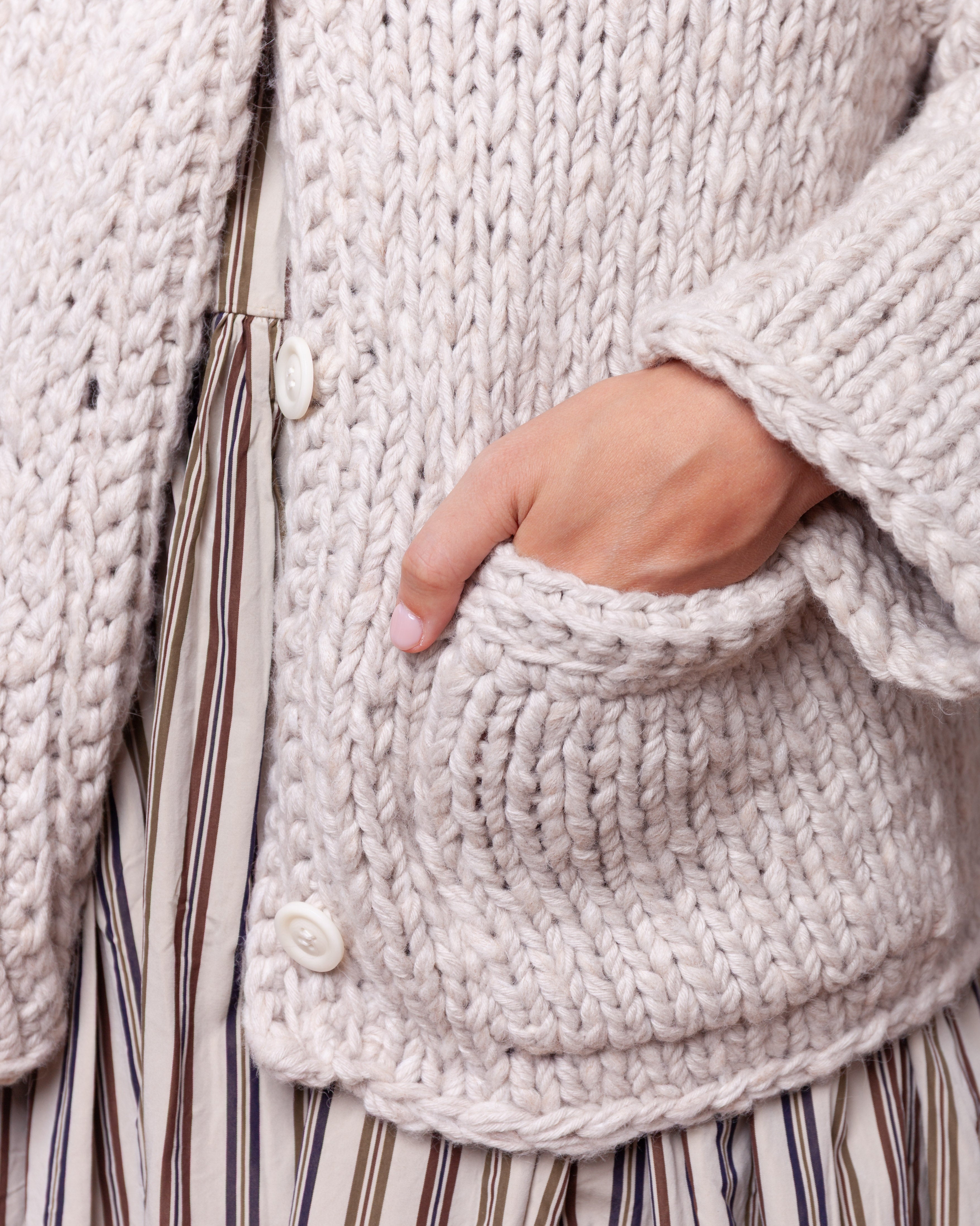 Cardigan - WOALP - Ecru