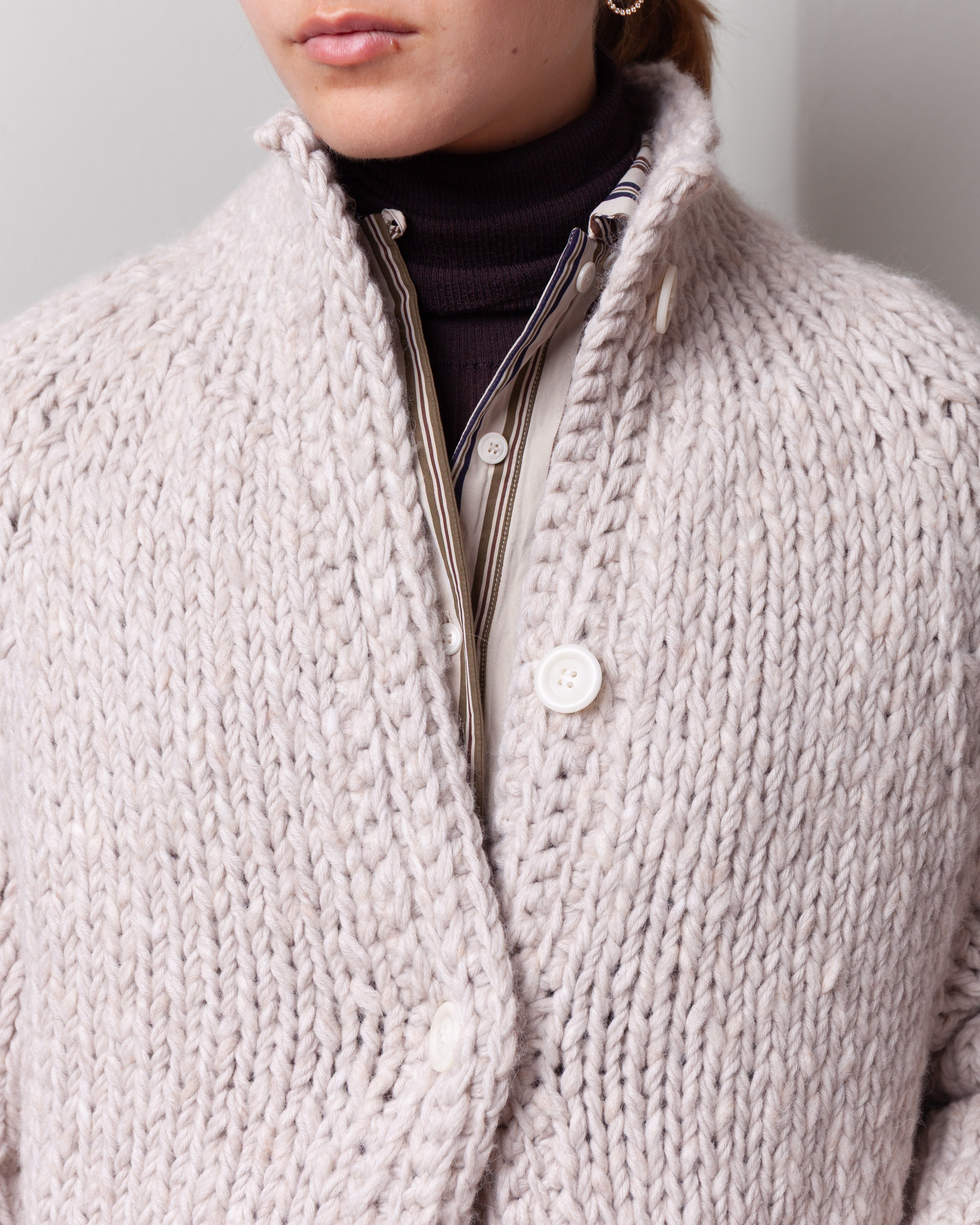 Cardigan - WOALP - Ecru