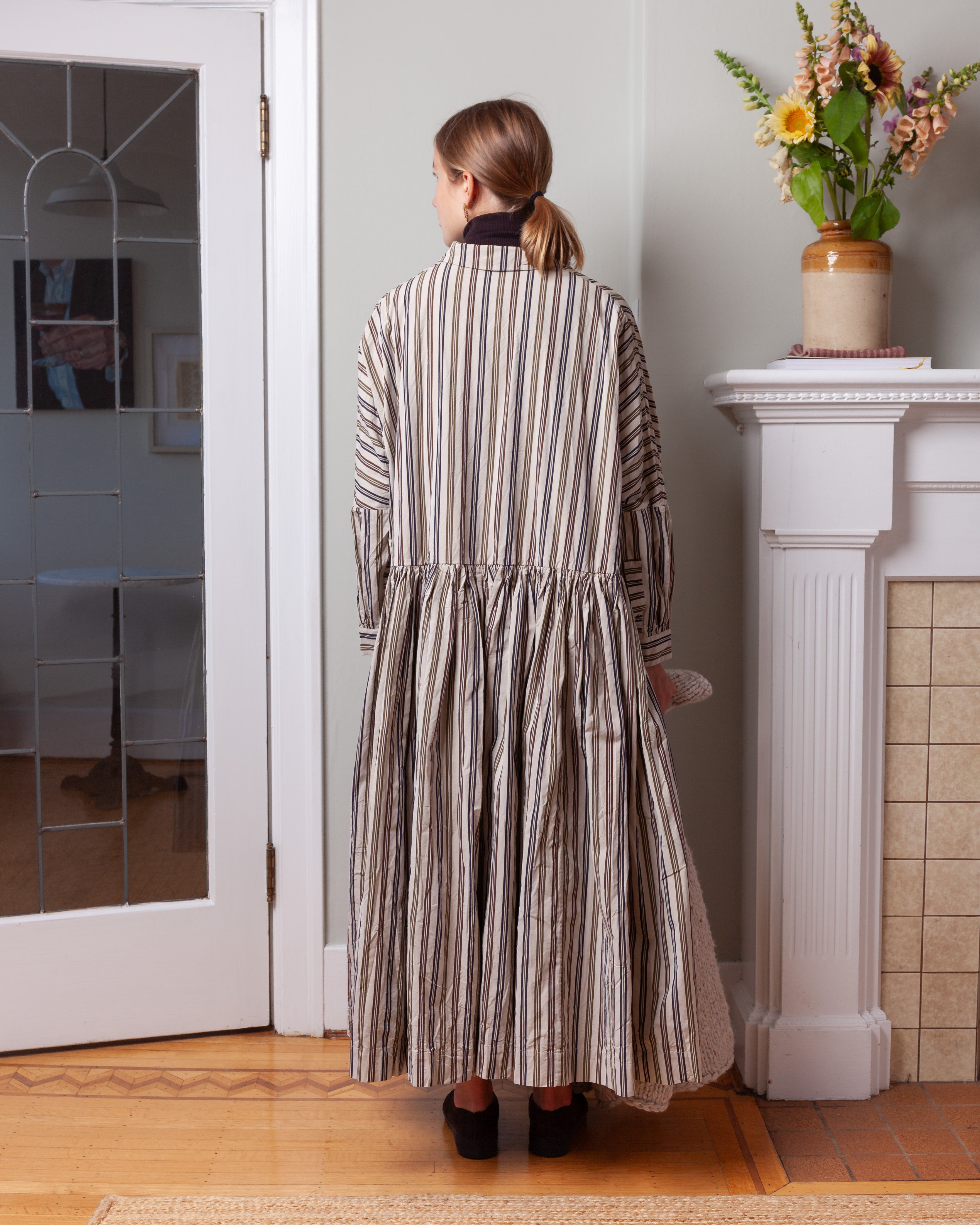 Saint Roch Dress - Paper Cot Stripe - As Is N°4