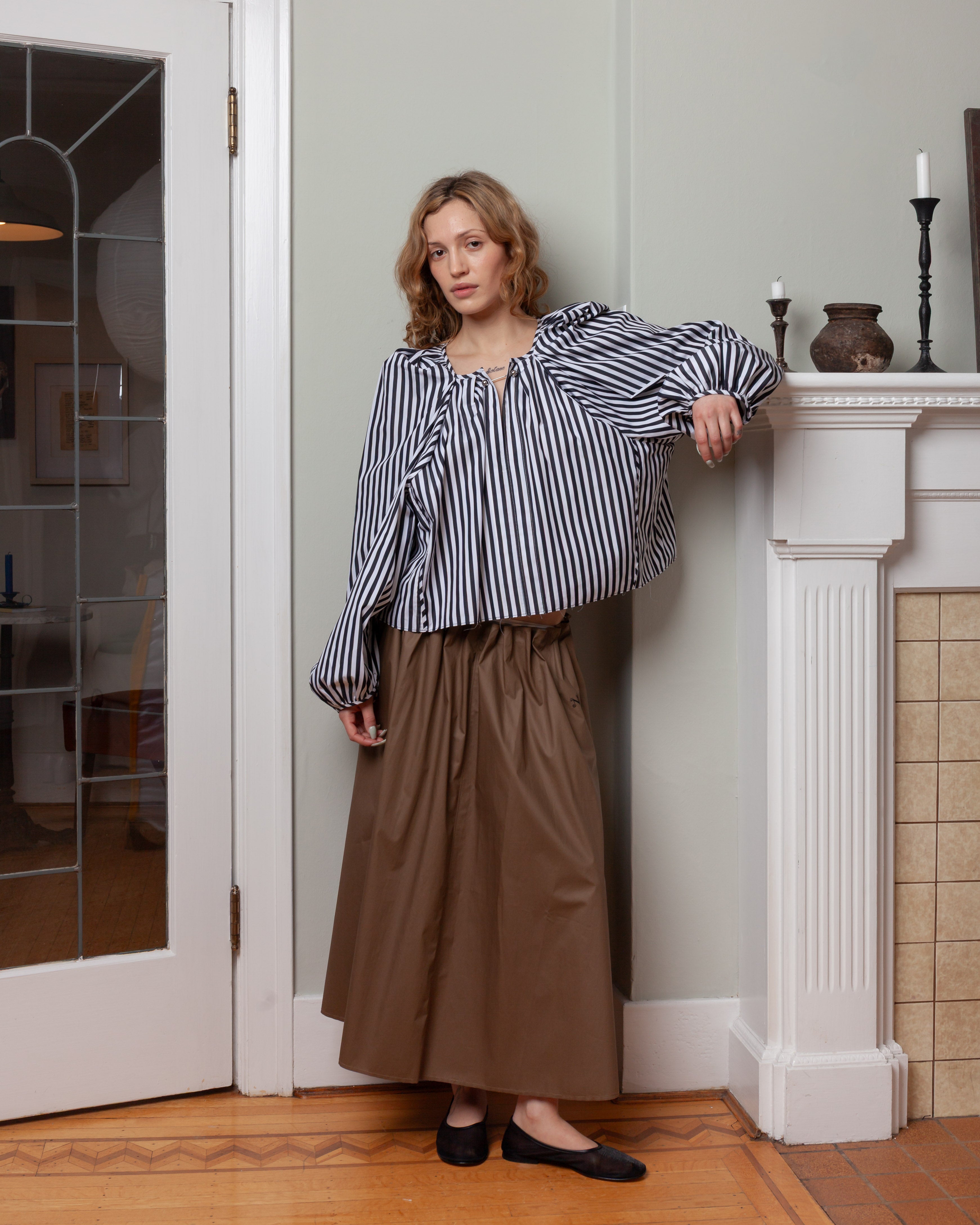 Grand Bazaar Mini Top - Black/White Stripe