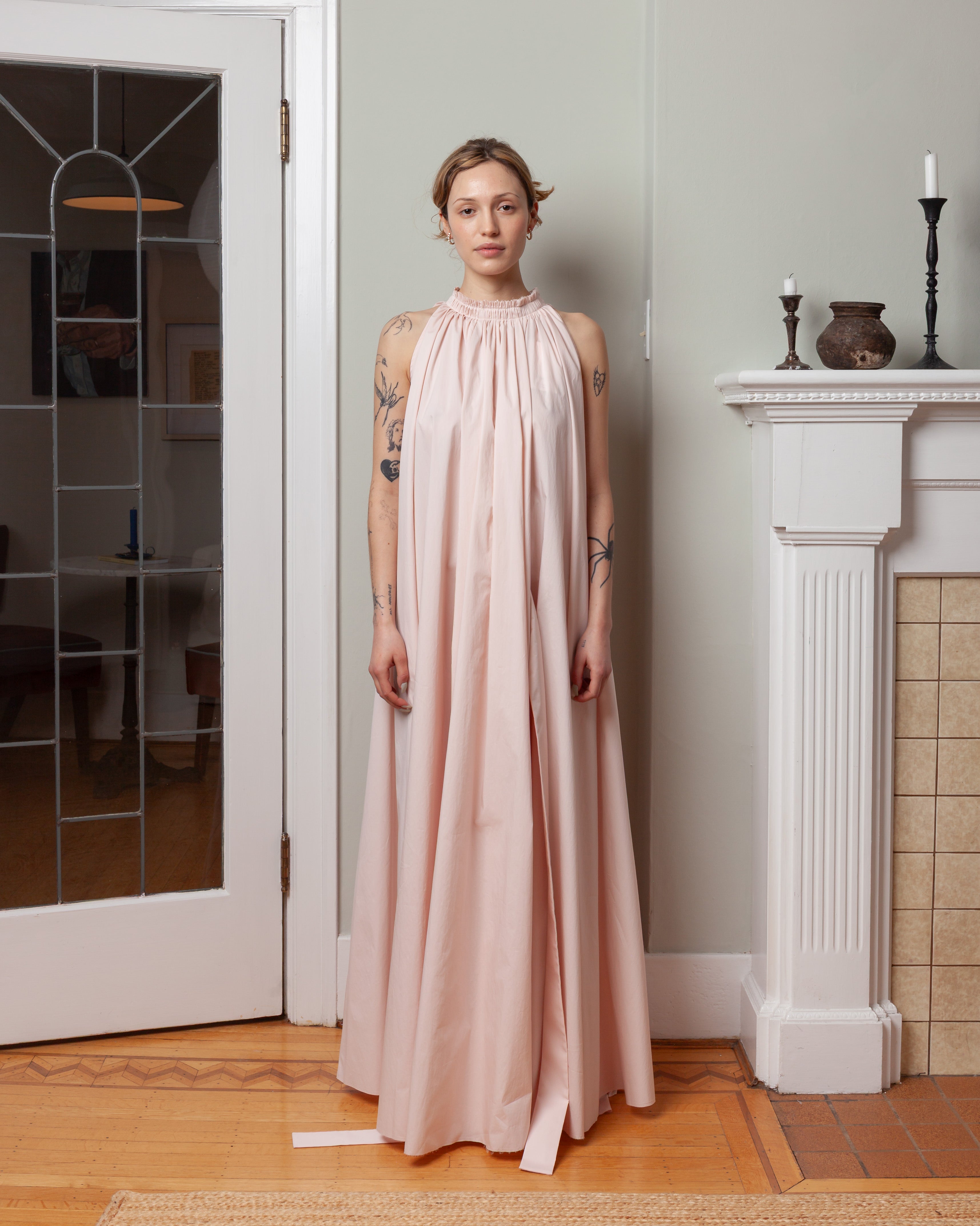 Frida Sleeveless Long Dress - Light Pink