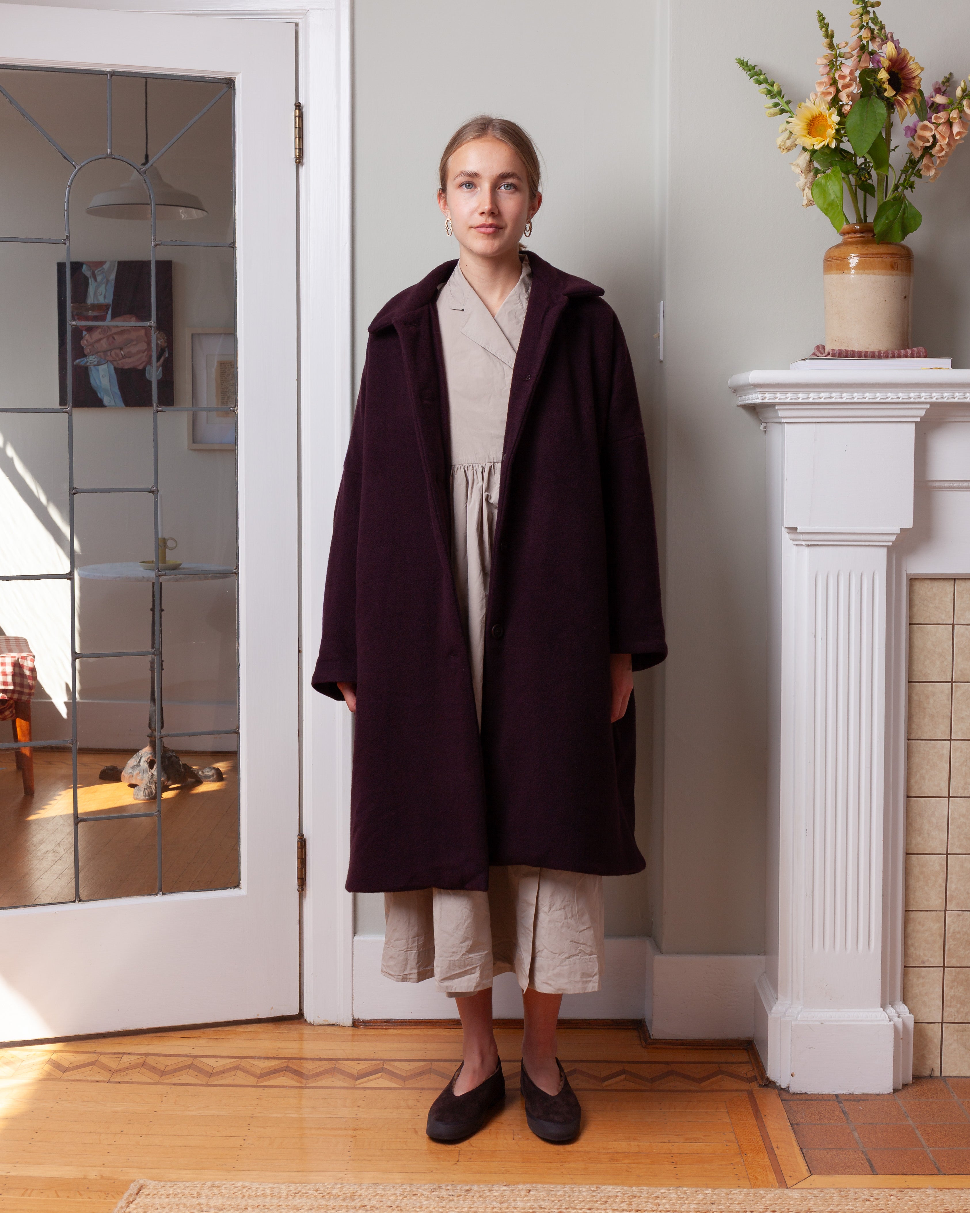 Big Blobby Coat - Kasper - Prune