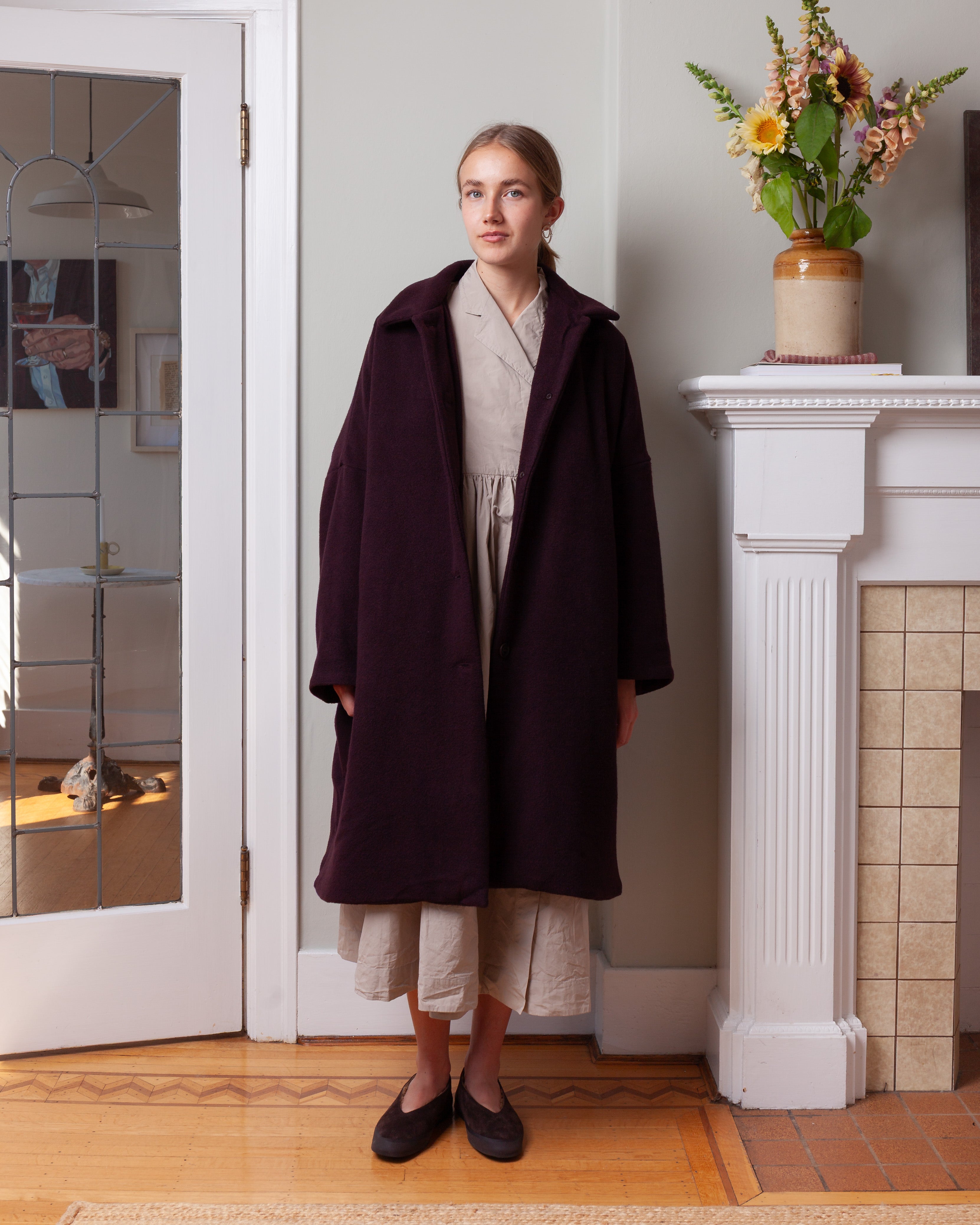 Big Blobby Coat - Kasper - Prune