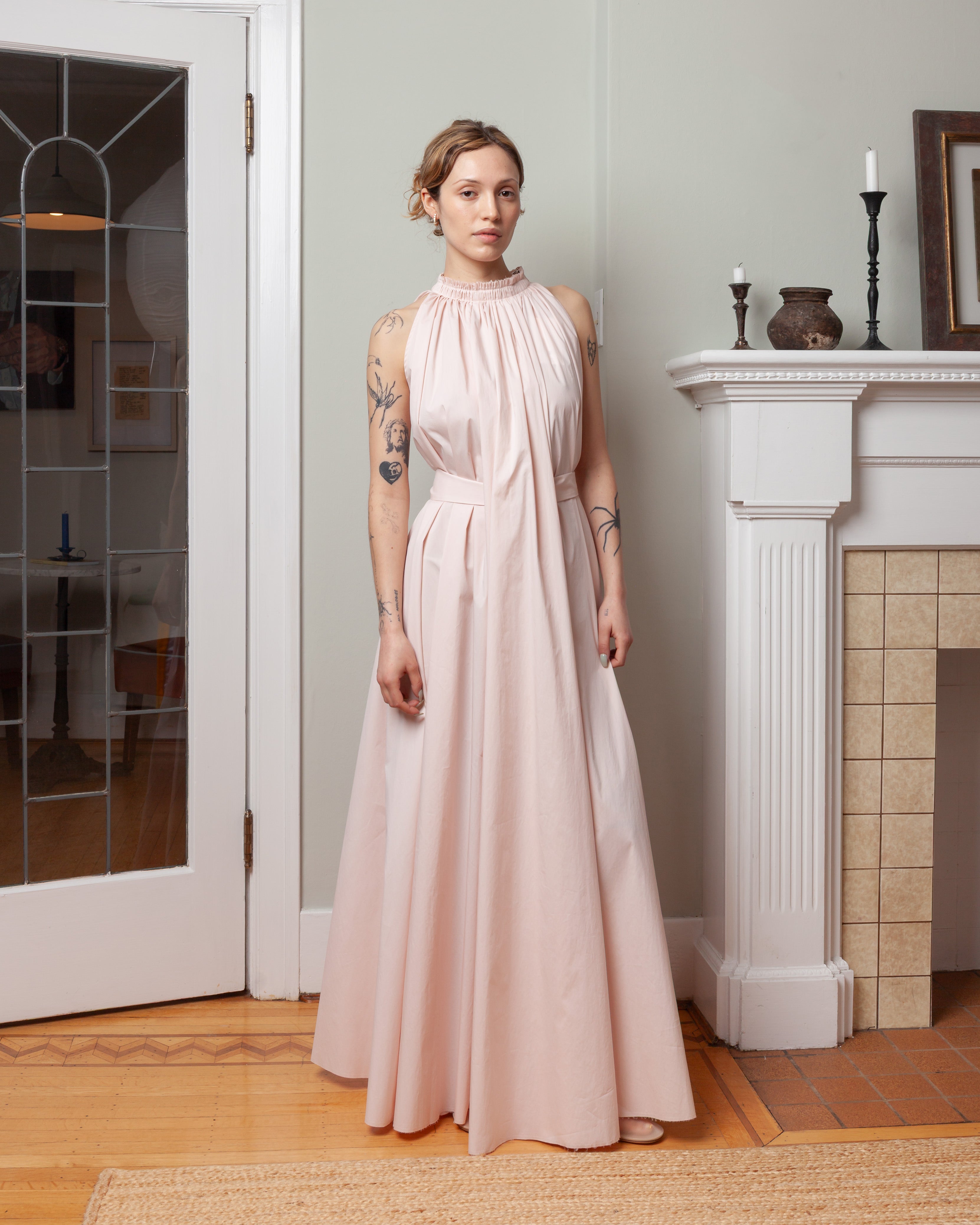 Frida Sleeveless Long Dress - Light Pink