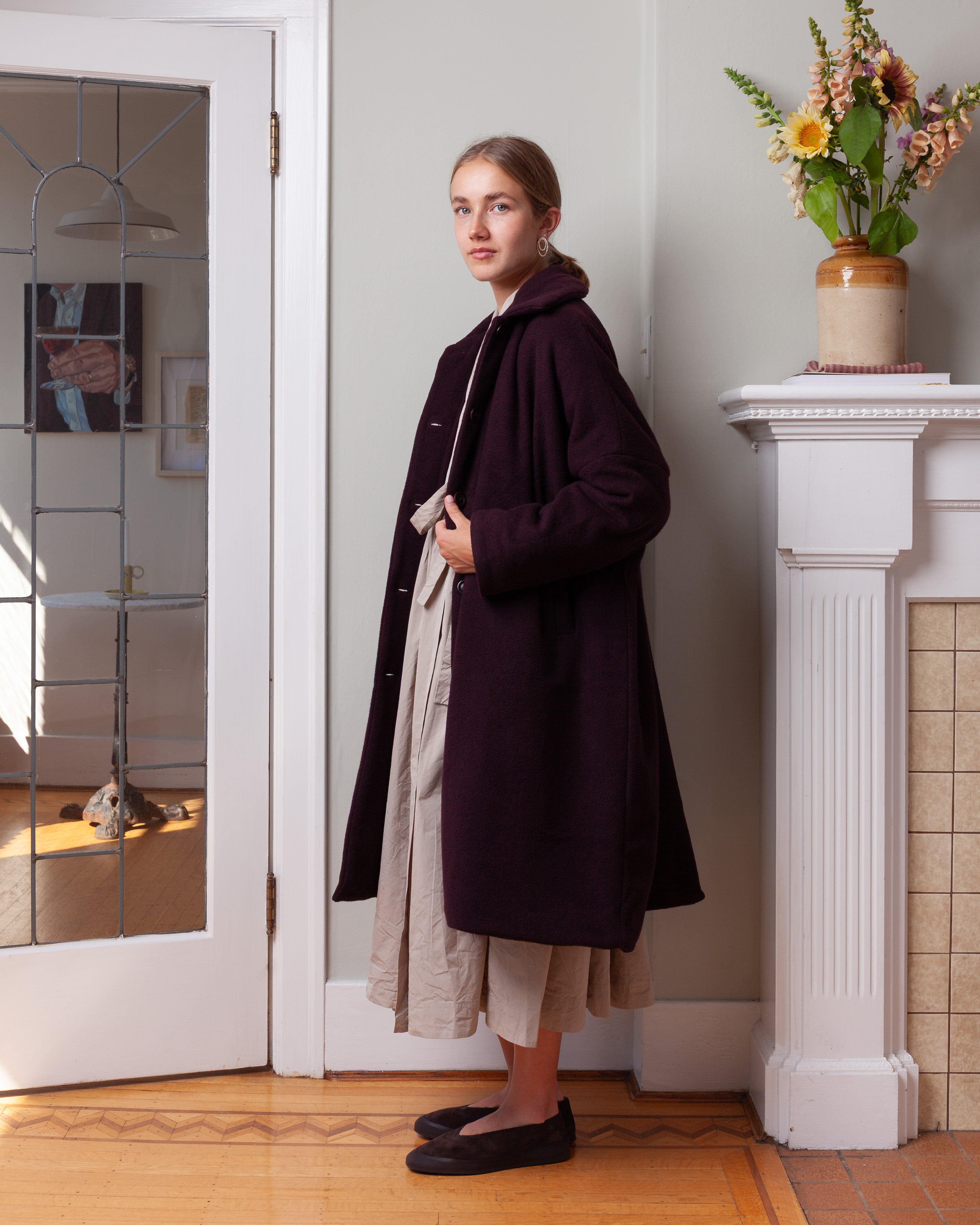 Big Blobby Coat - Kasper - Prune