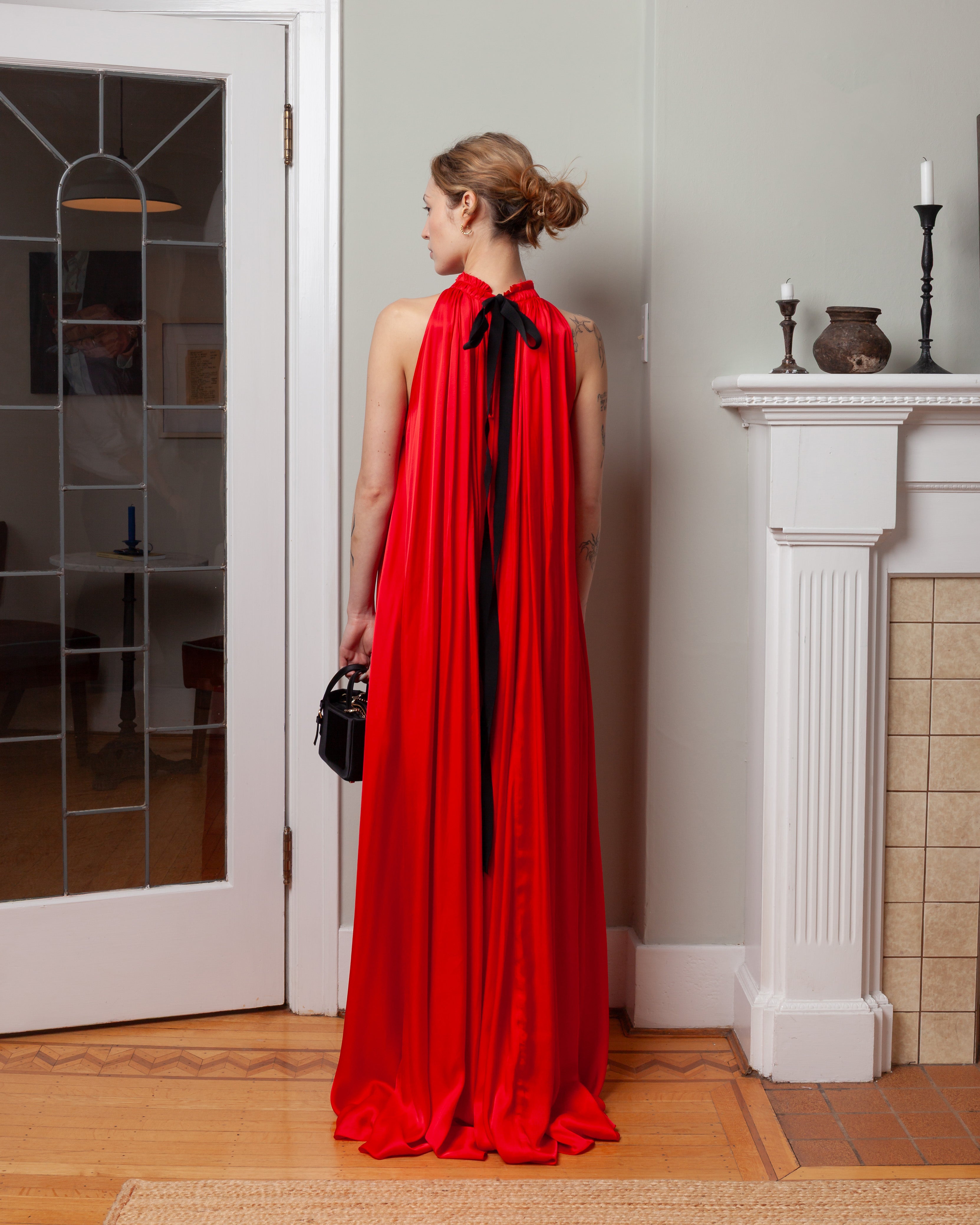 Frida Sleeveless Long Dress - Red