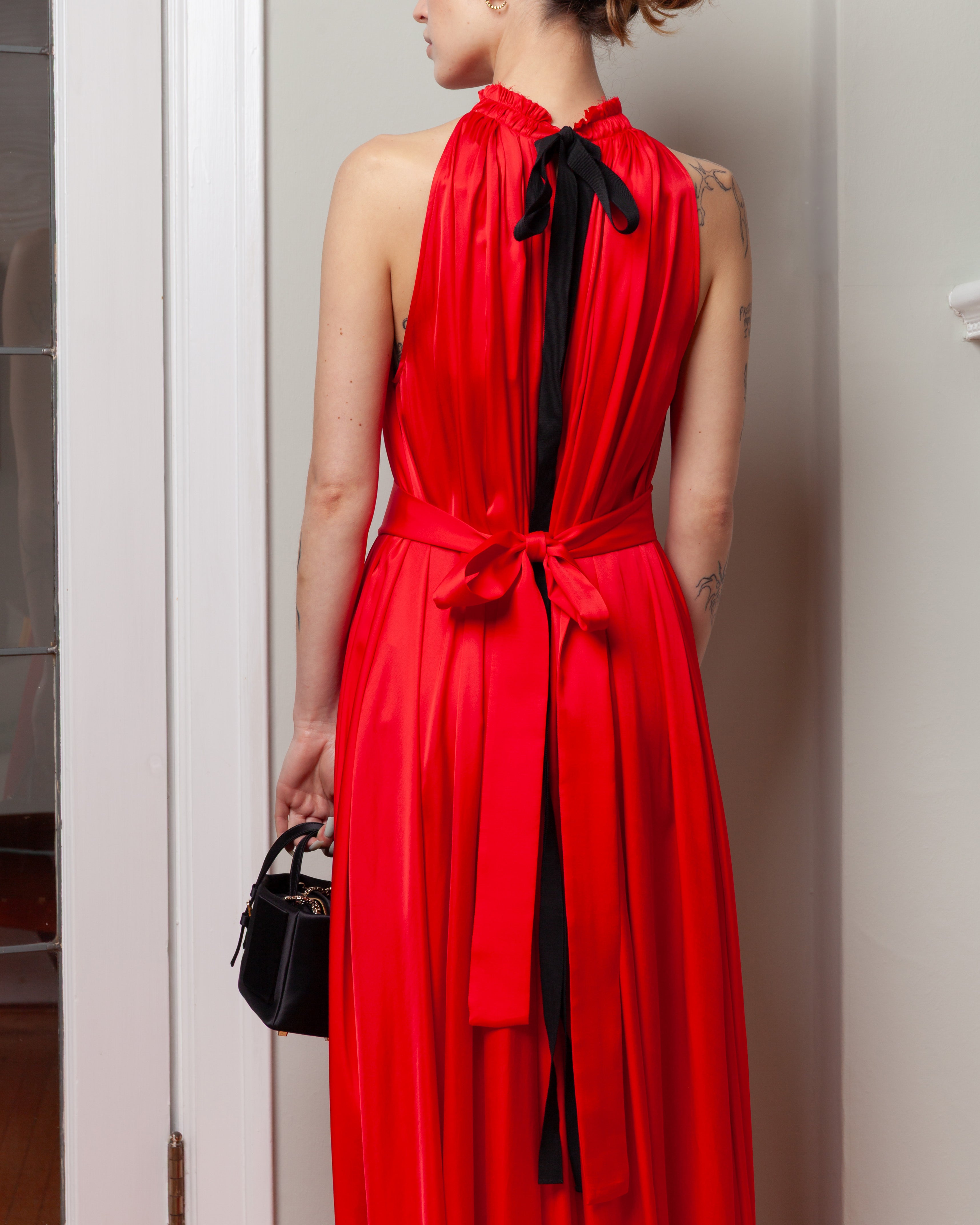Frida Sleeveless Long Dress - Red