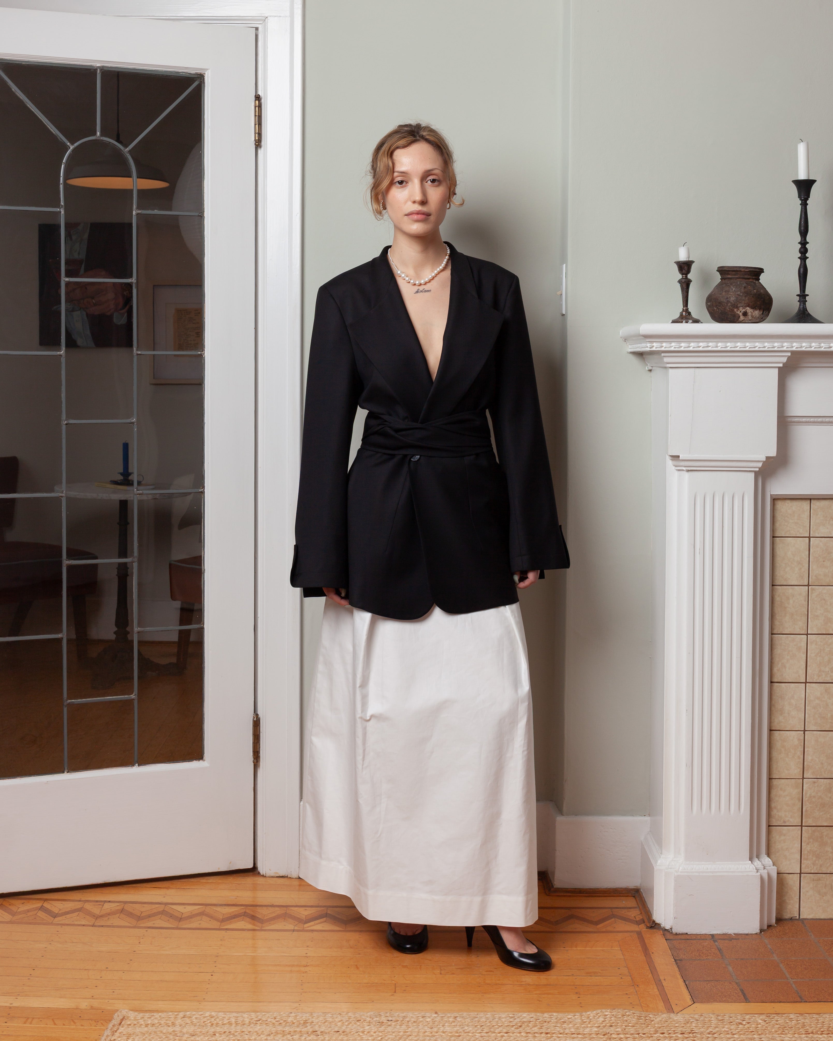 Bogart Midi Skirt - White