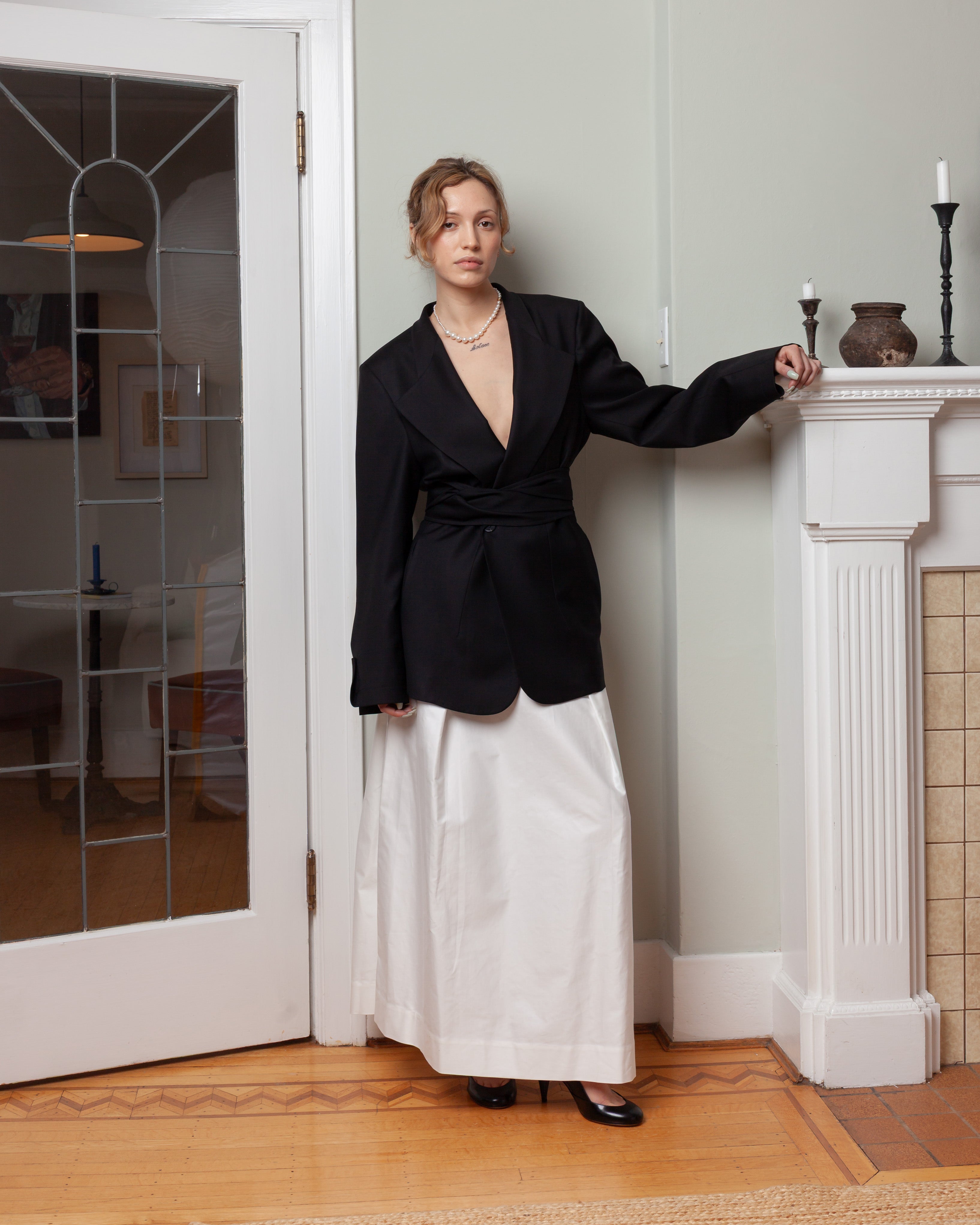 Bogart Midi Skirt - White